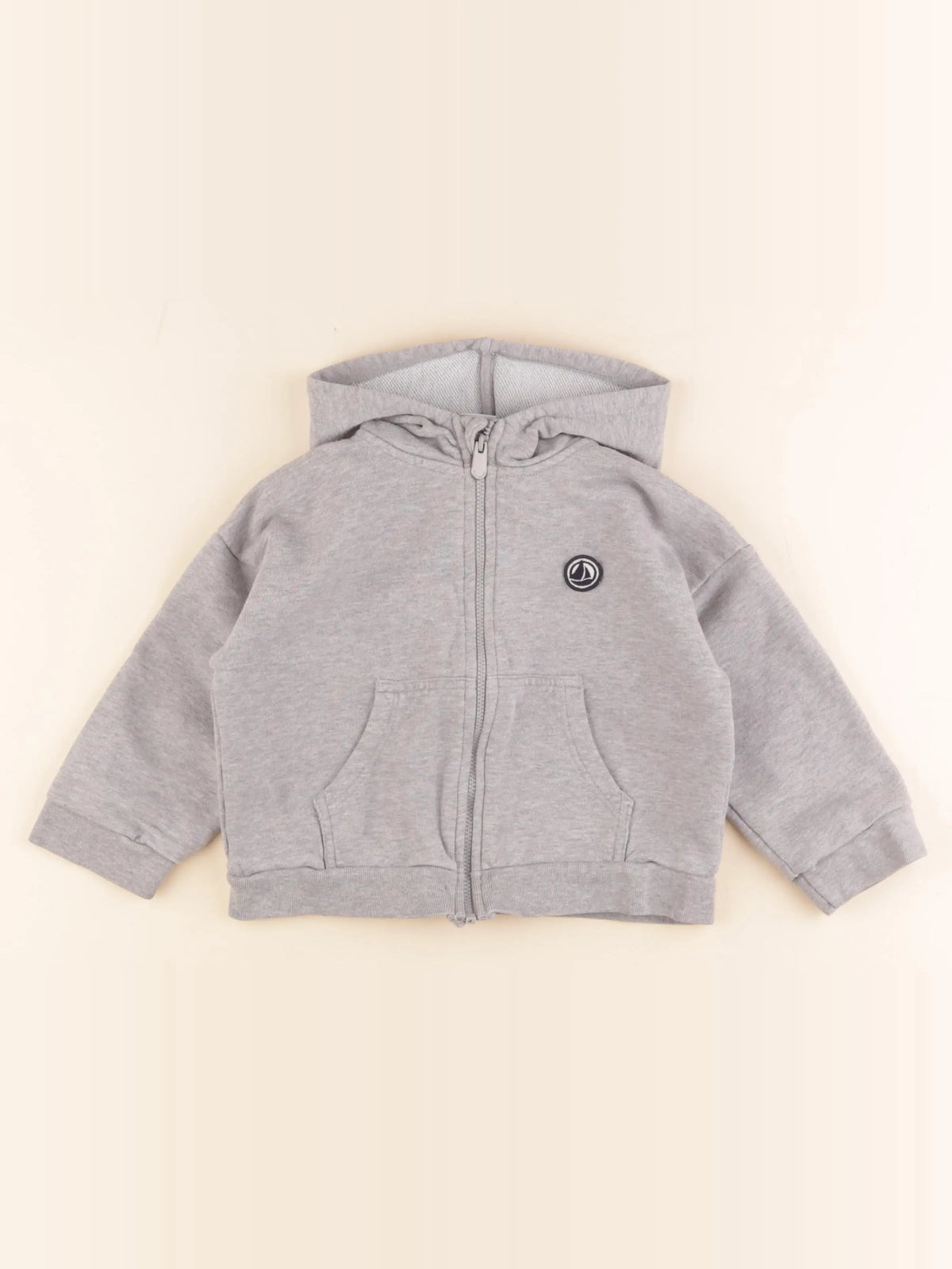 Petit Bateau - sweat gris - 3 ans
