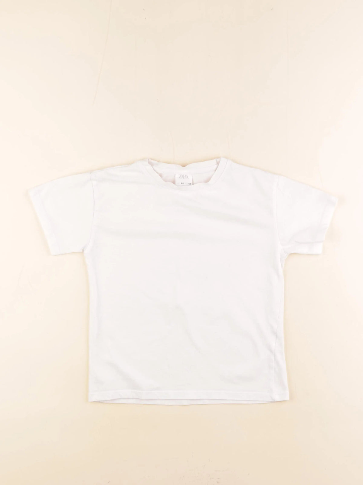 Zara - tee-shirt blanc - 6/7 ans