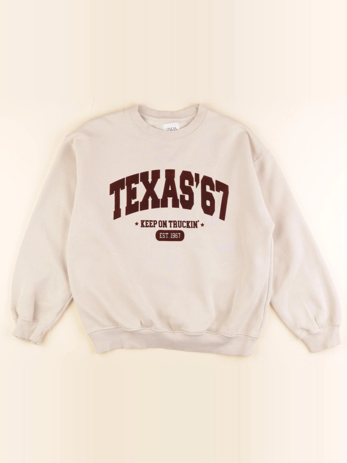 Zara - sweat beige - 13/14 ans