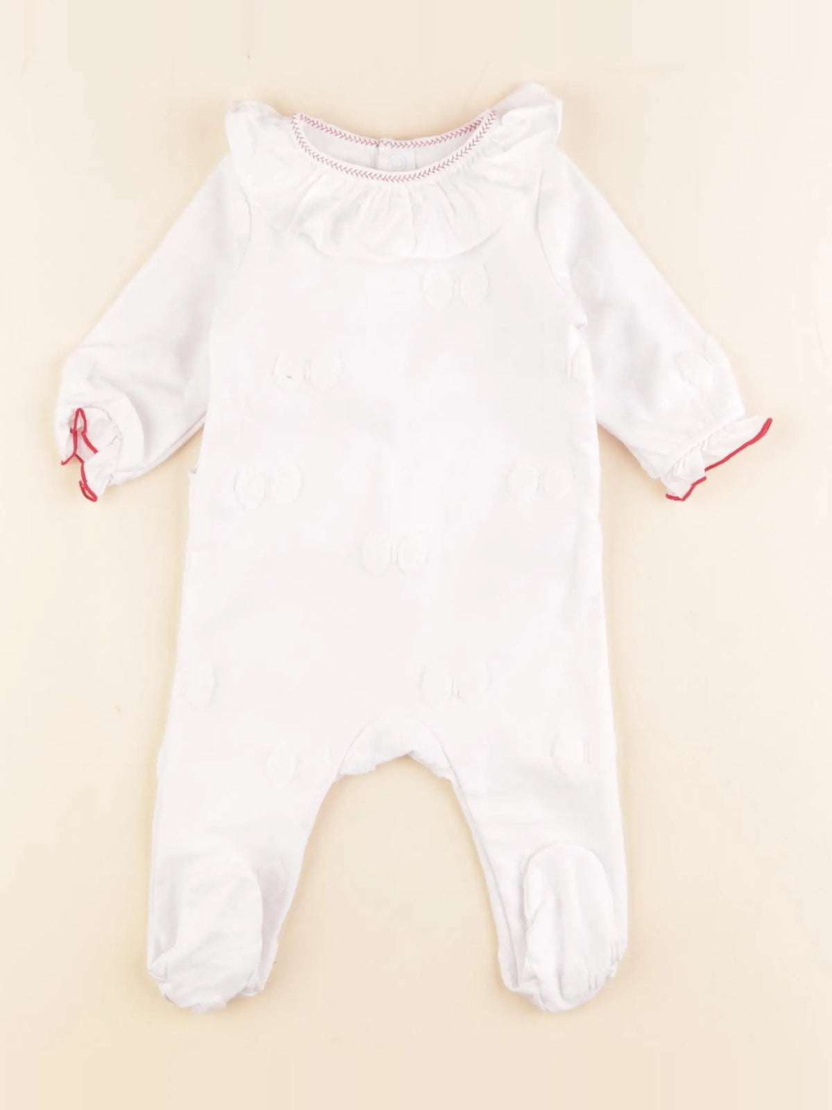 Jacadi - pyjama coton blanc - 3 mois