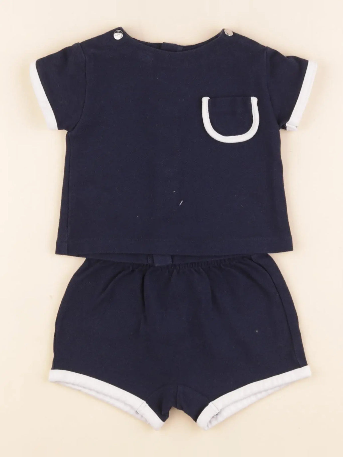Jacadi - ensemble bleu - 3 mois