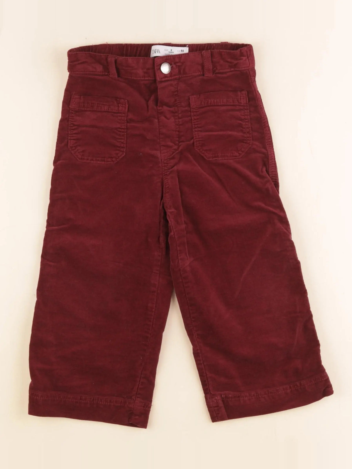 Zara - pantalon rouge - 3 ans