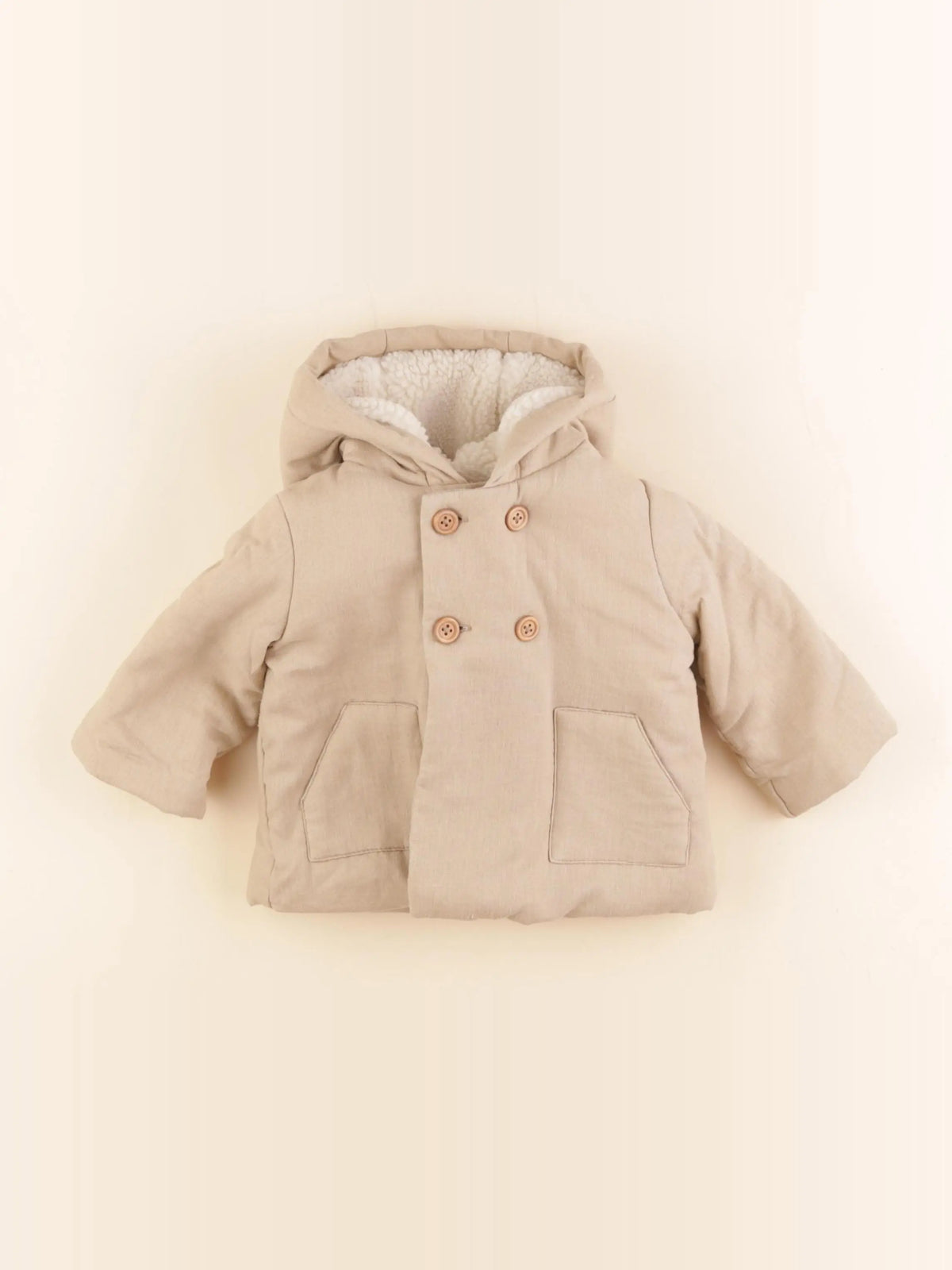 Cyrillus - manteau beige - 6 mois