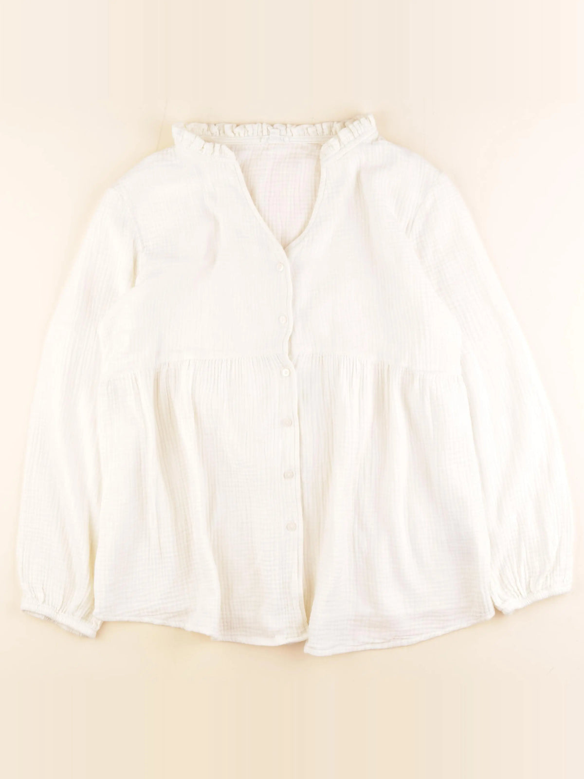 Vertbaudet - blouse grossesse, allaitement blanc - 44