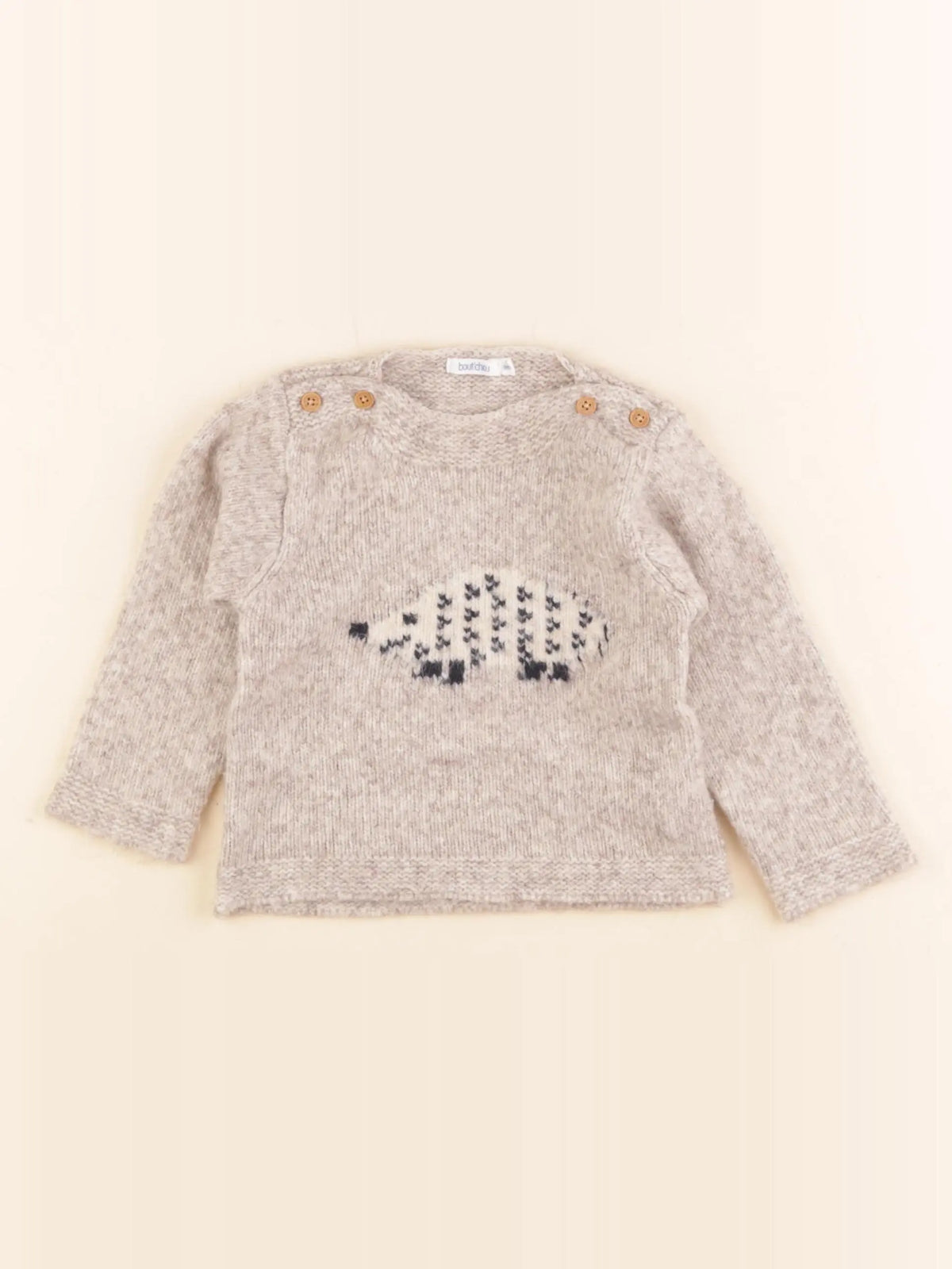 Boutchou - pull beige - 9 mois