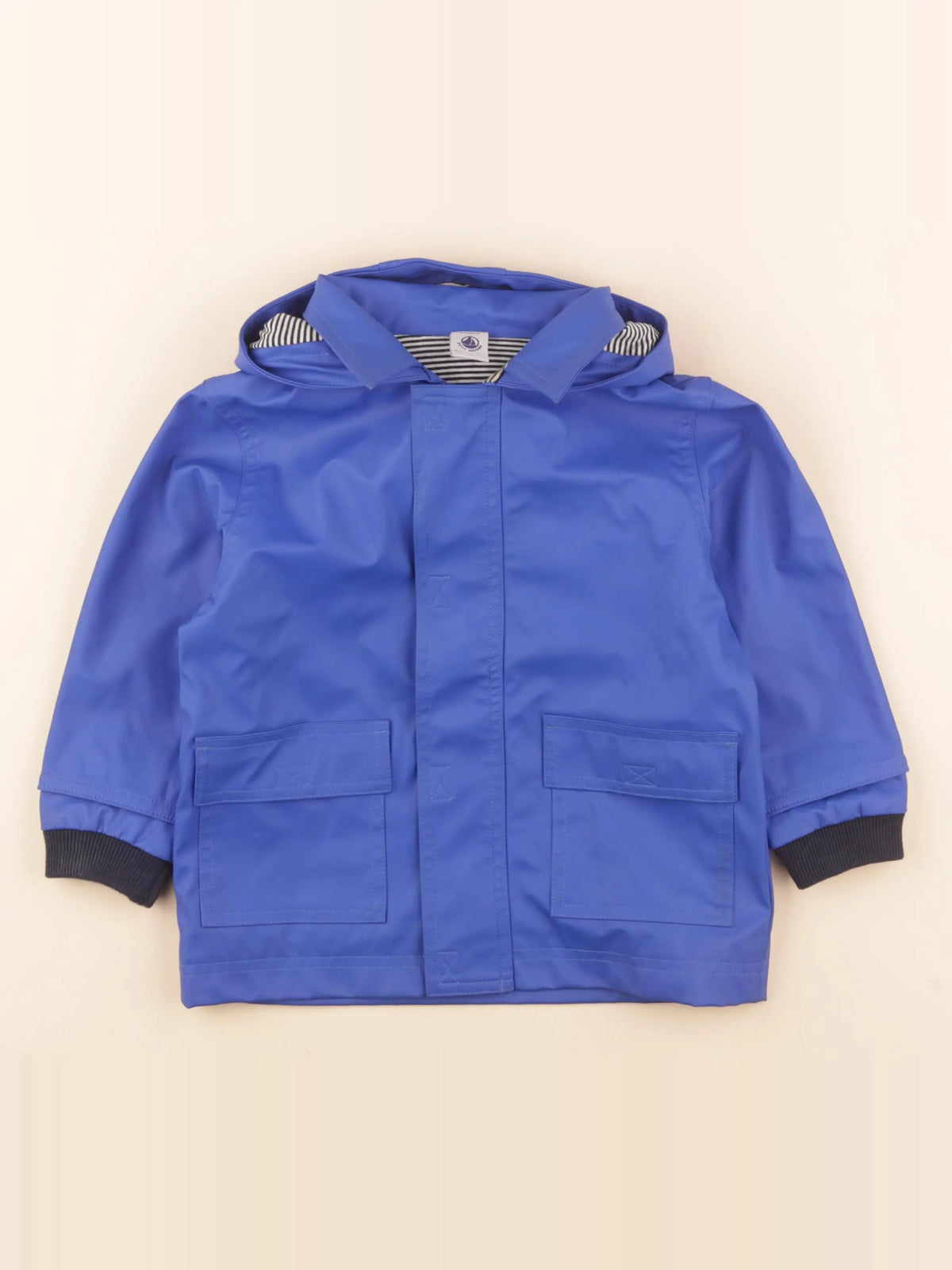 Petit Bateau - imperméable bleu - 24 mois
