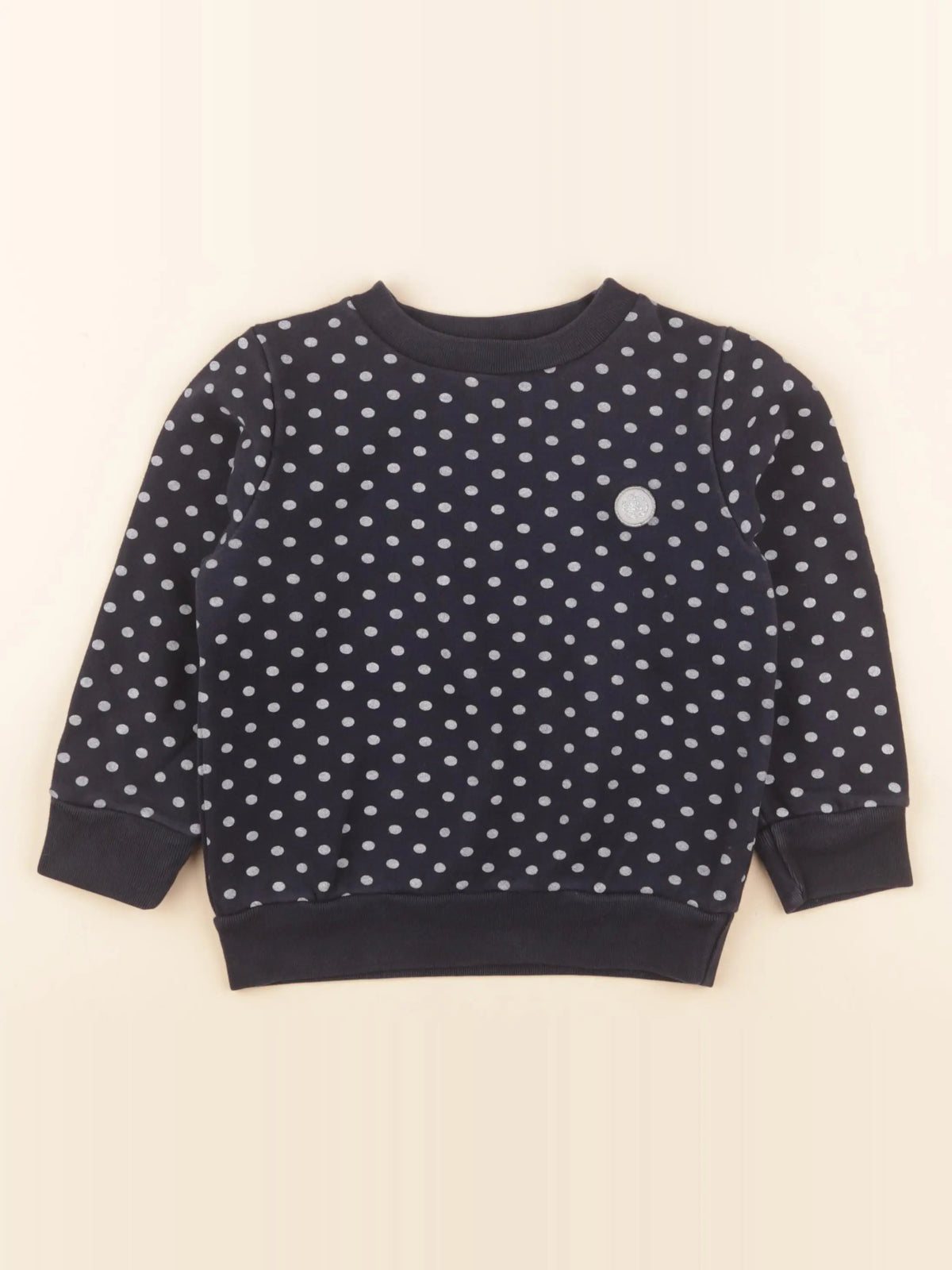 Petit Bateau - sweat bleu - 4 ans