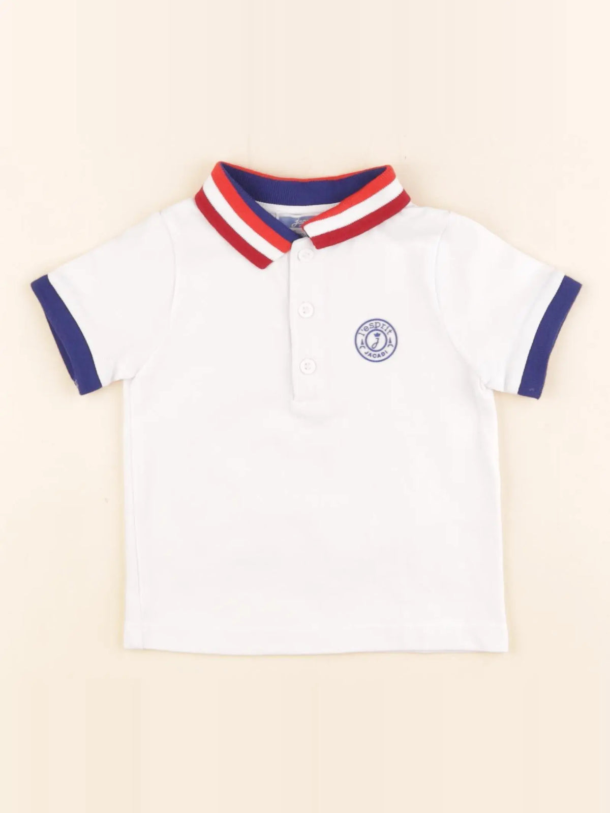 Jacadi - polo blanc - 12 mois
