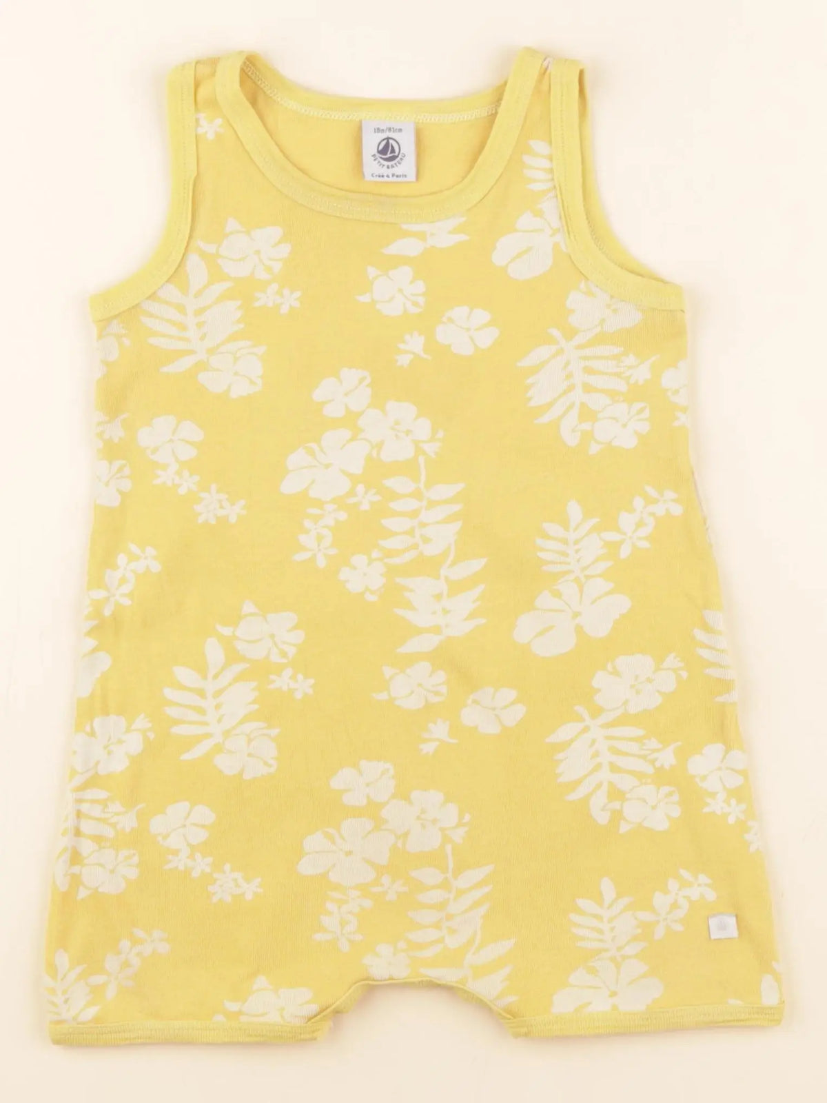 Petit Bateau - pyjama coton jaune - 18 mois