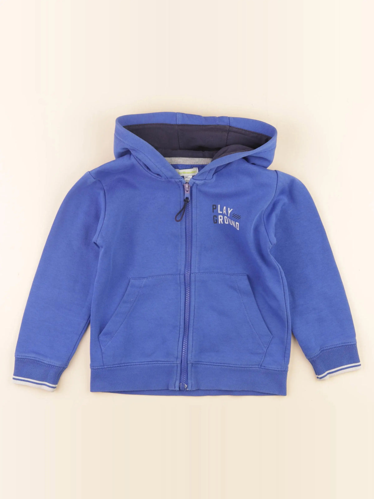 Vertbaudet - sweat bleu - 6 ans