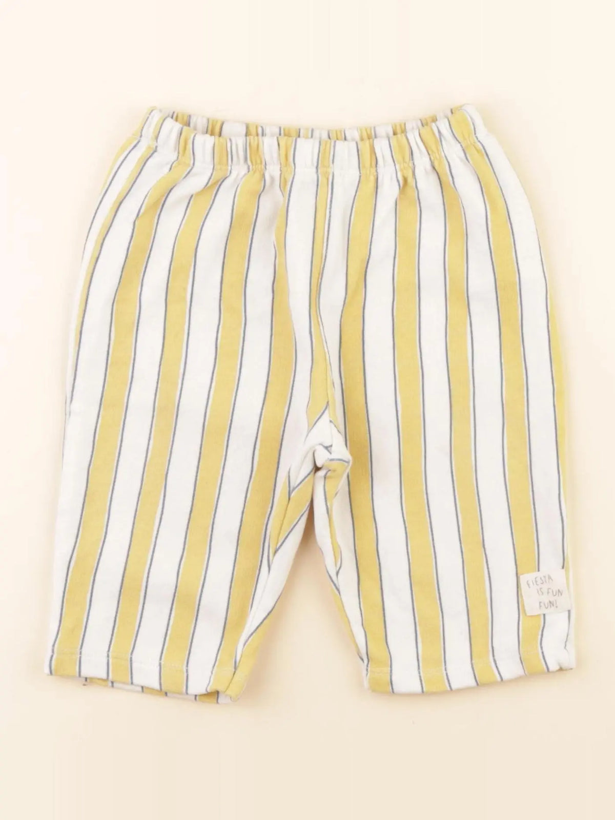 Zara - pantalon blanc, jaune - 3/6 mois