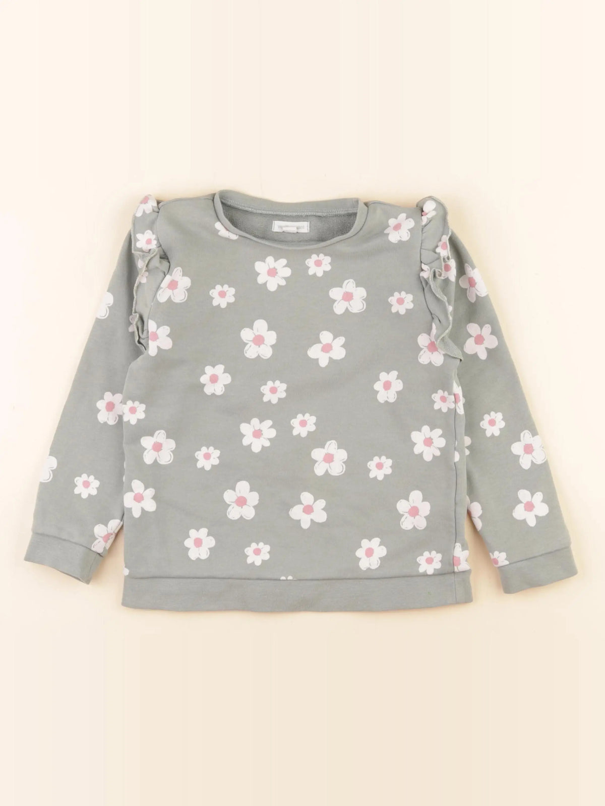 Vertbaudet - sweat vert - 5 ans