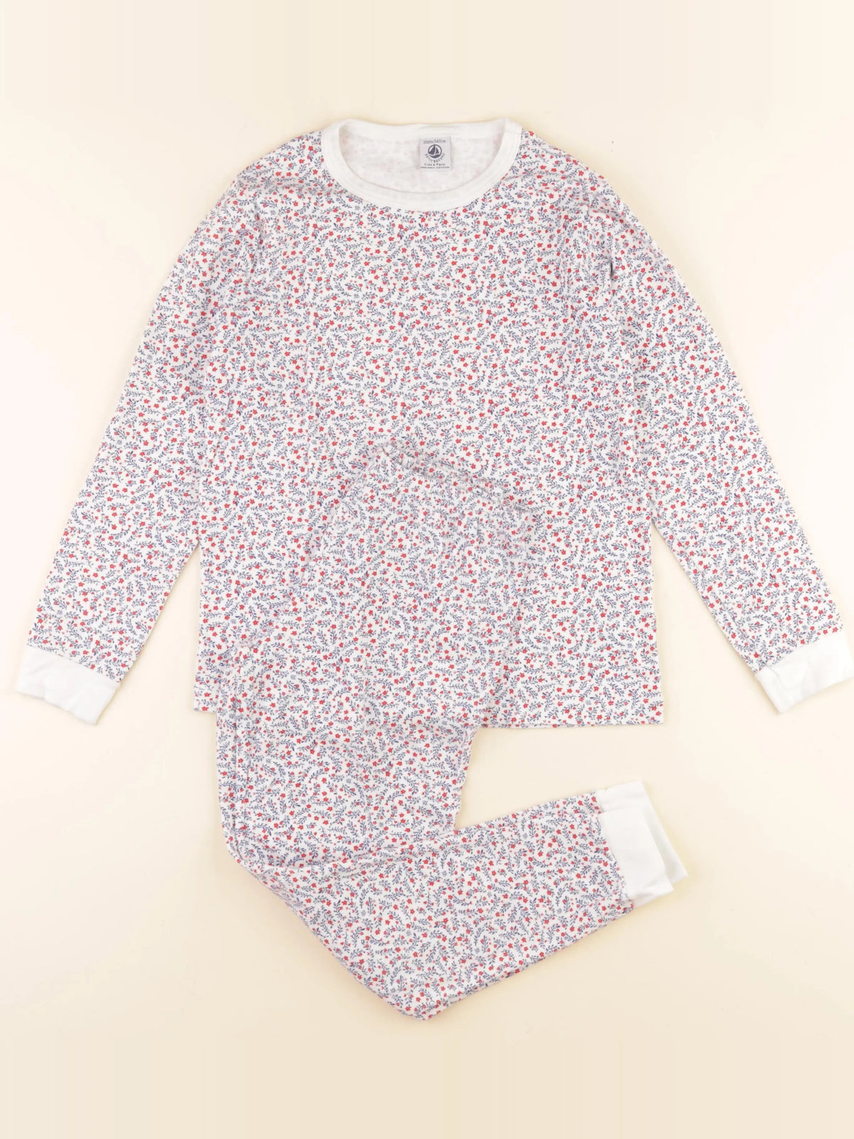 Petit Bateau - pyjama coton multicolore - 10 ans