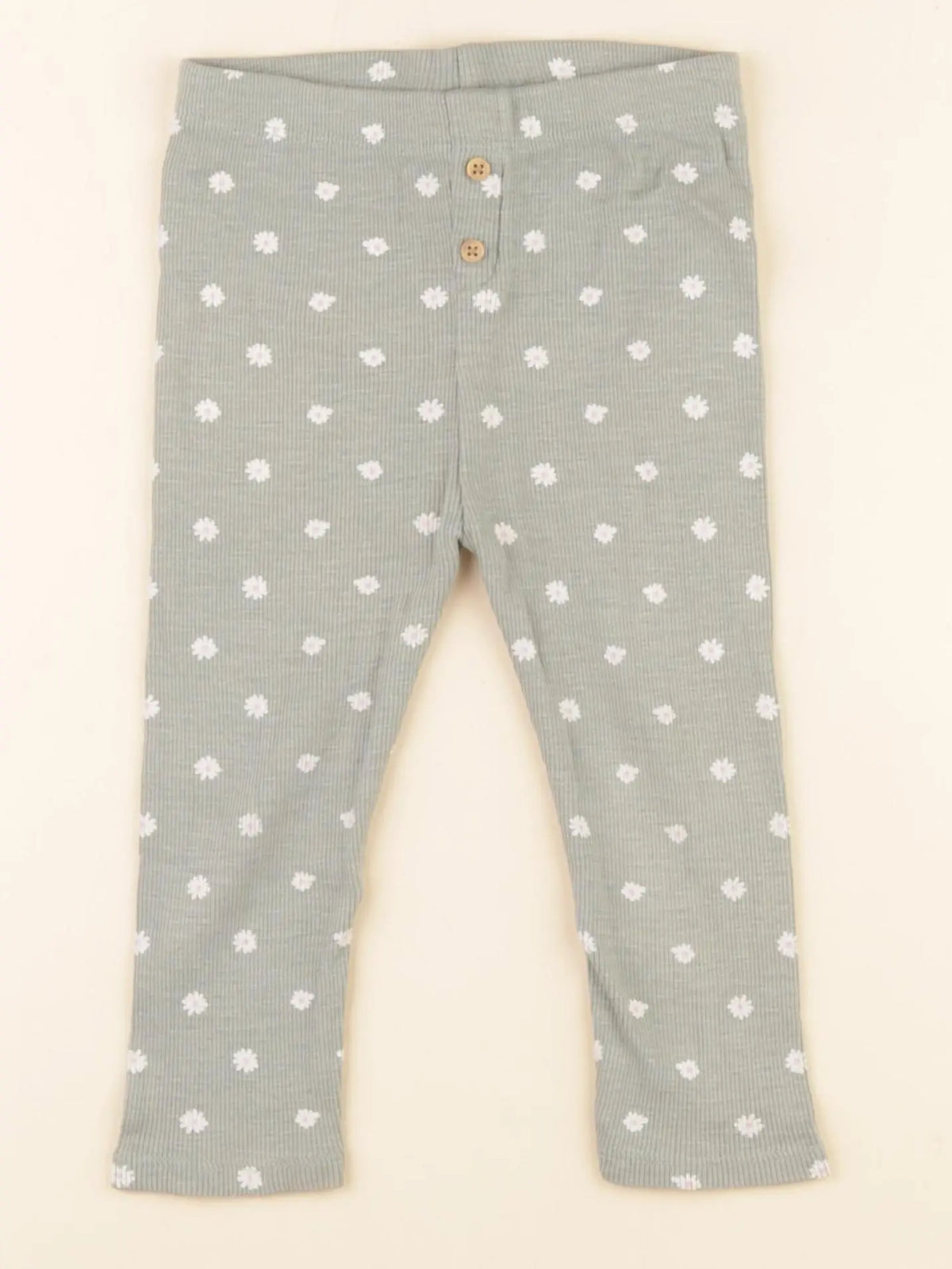 Vertbaudet - legging vert - 24 mois