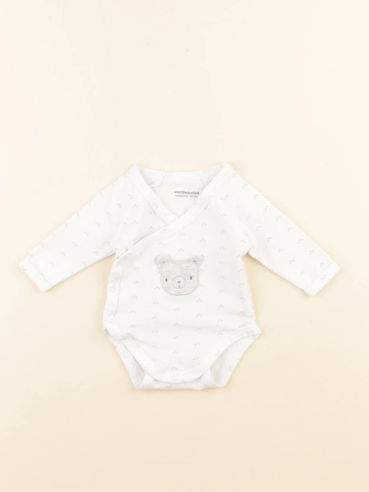 Vertbaudet - body blanc - 0 mois