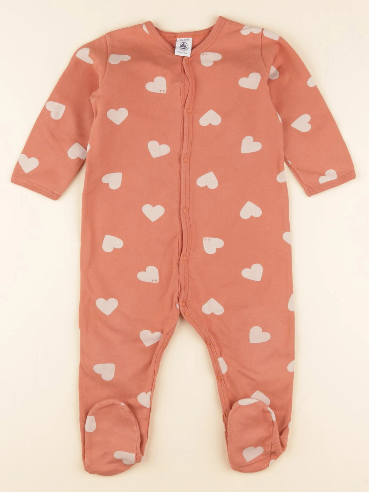 Petit Bateau - pyjama coton rose - 18 mois