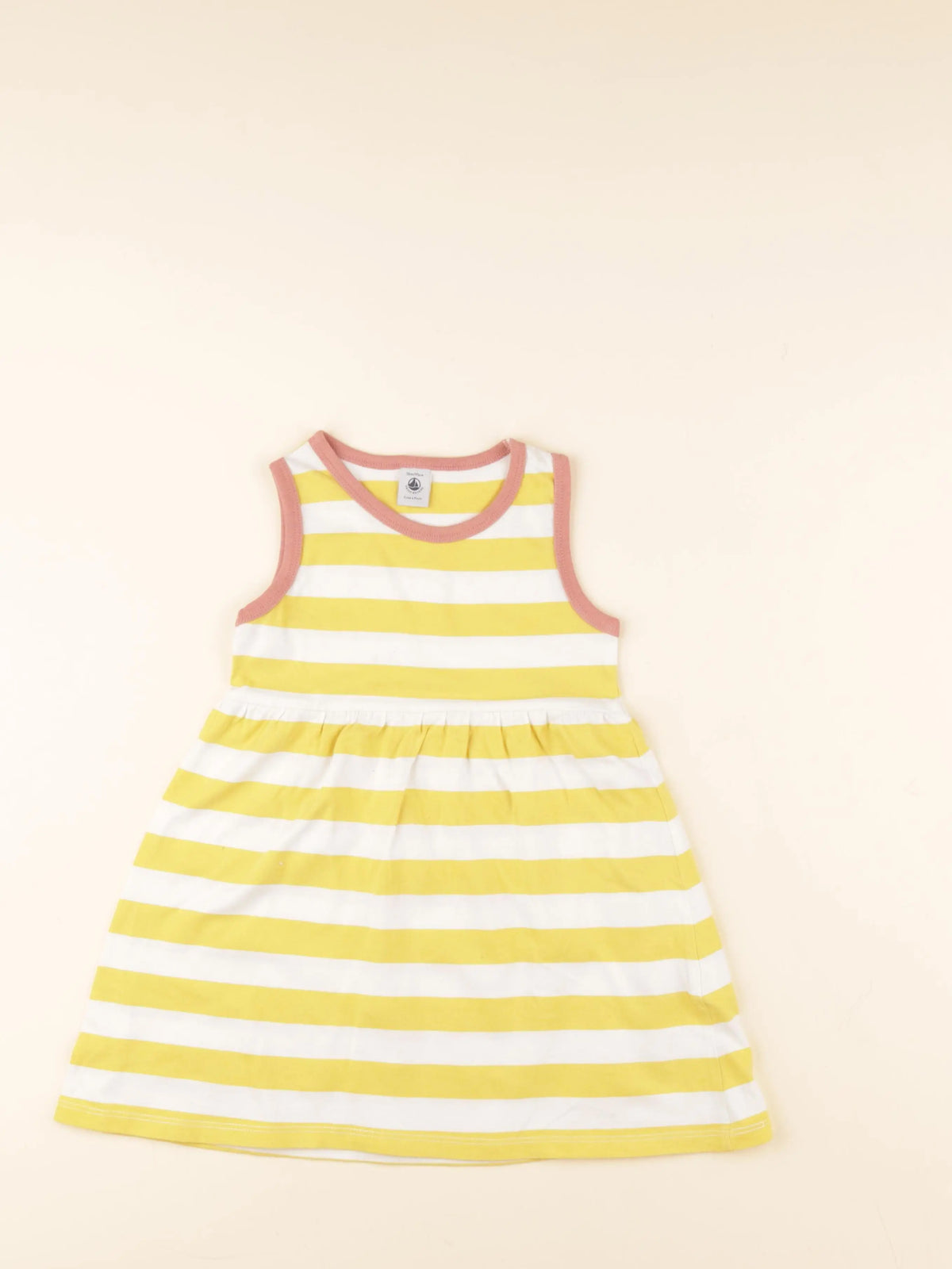 Petit Bateau - robe jaune - 36 mois