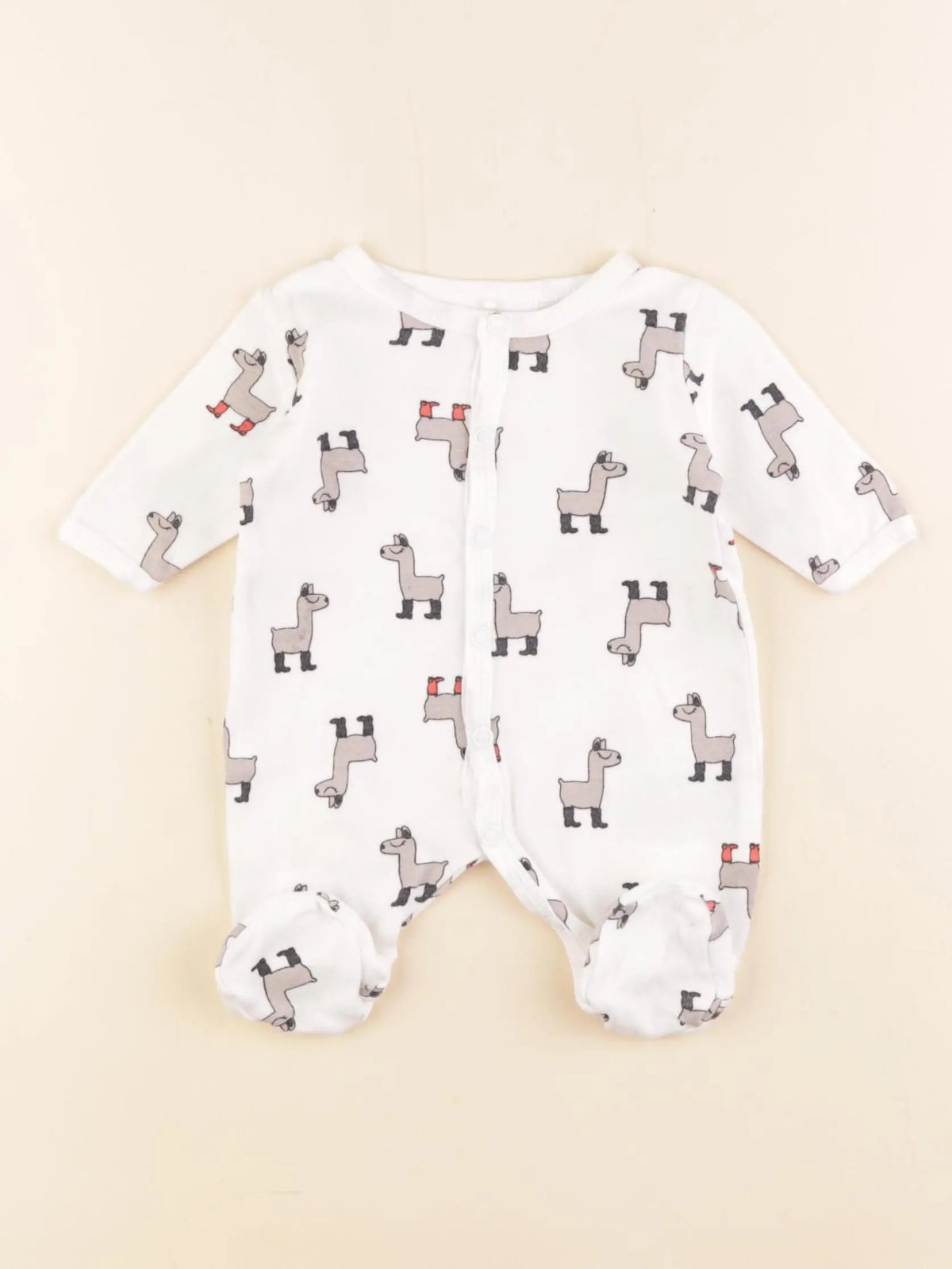 Name it - pyjama coton blanc - 0/1 mois