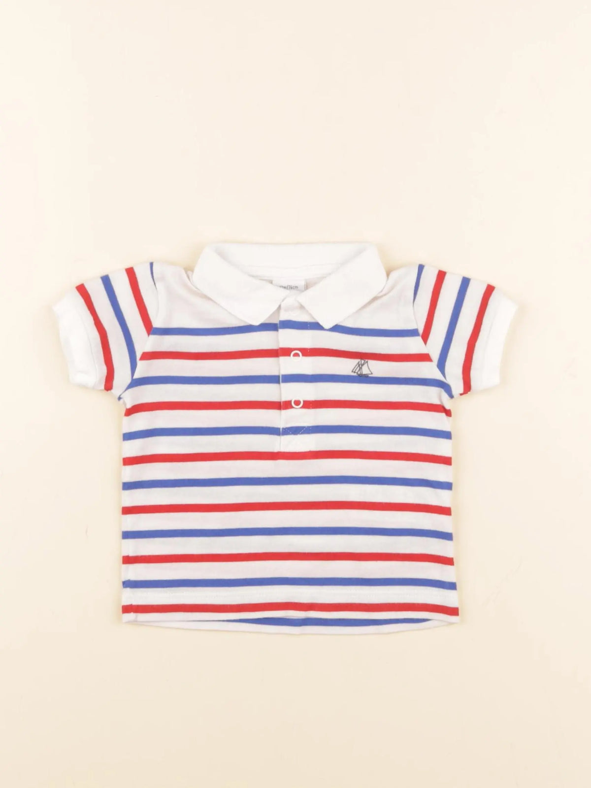 Petit Bateau - polo multicolore - 12 mois