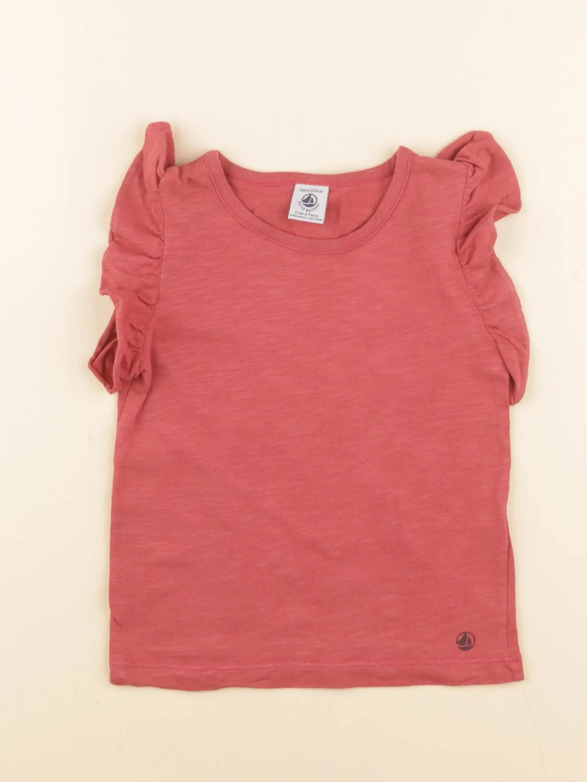 Petit Bateau - tee-shirt rose - 4 ans