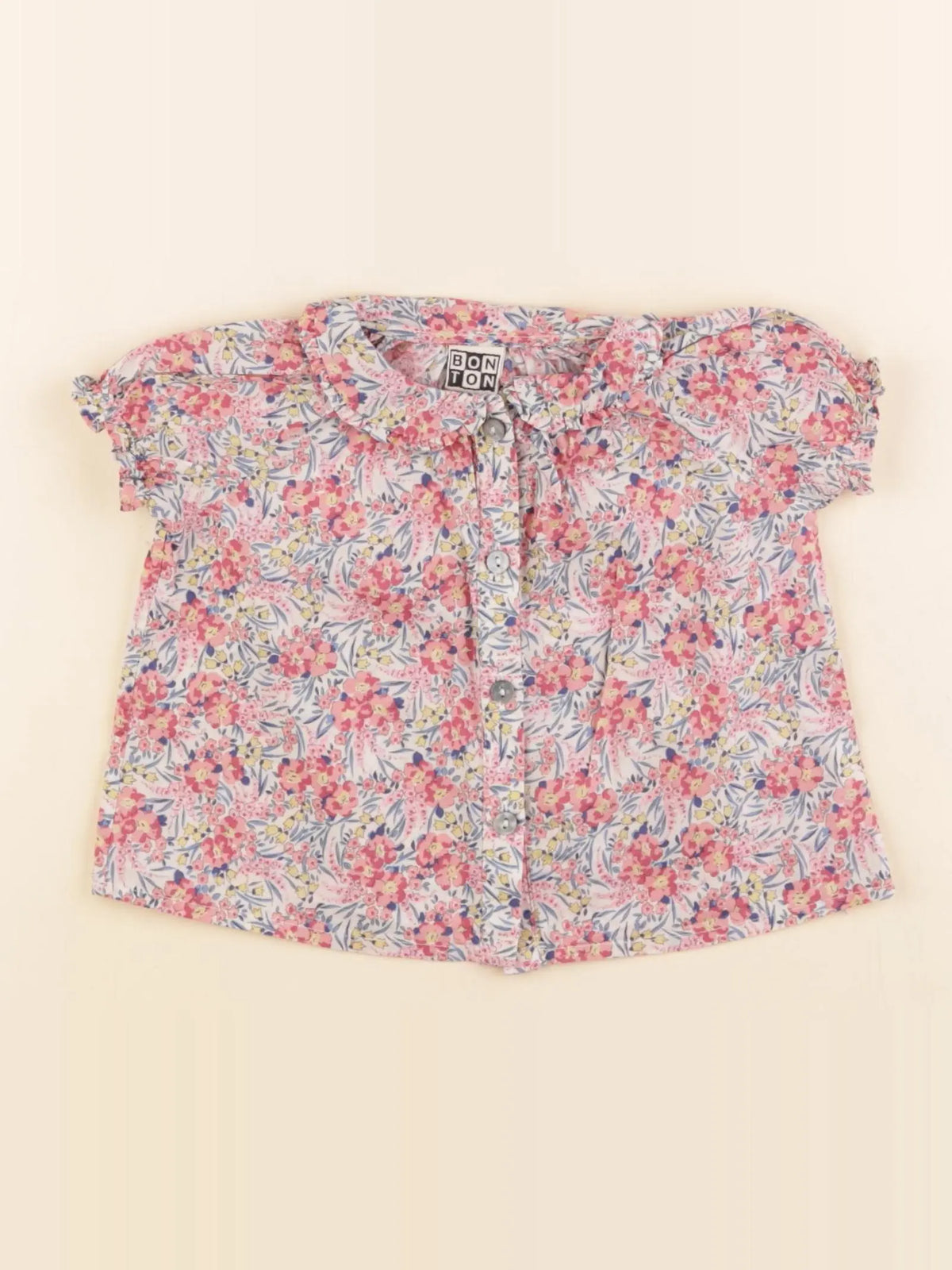 Bonton - blouse multicolore - 6 mois