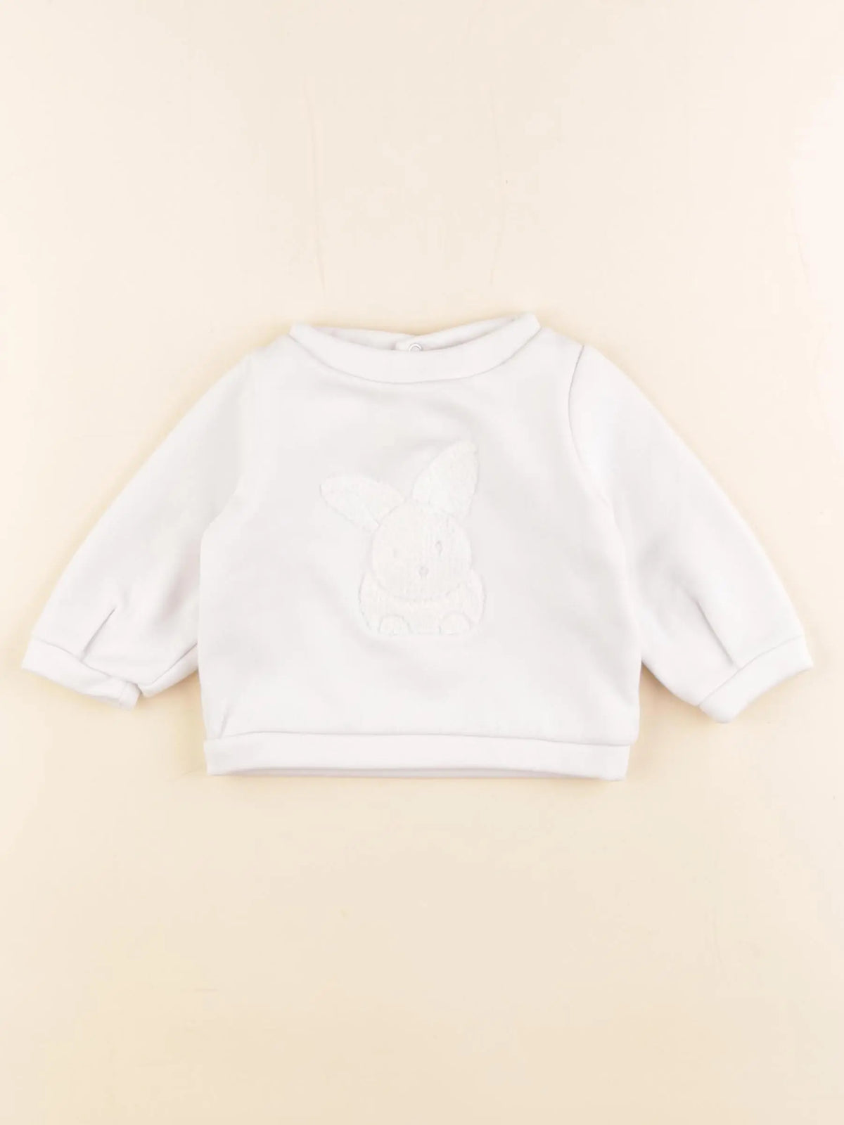 Jacadi - sweat blanc - 6 mois