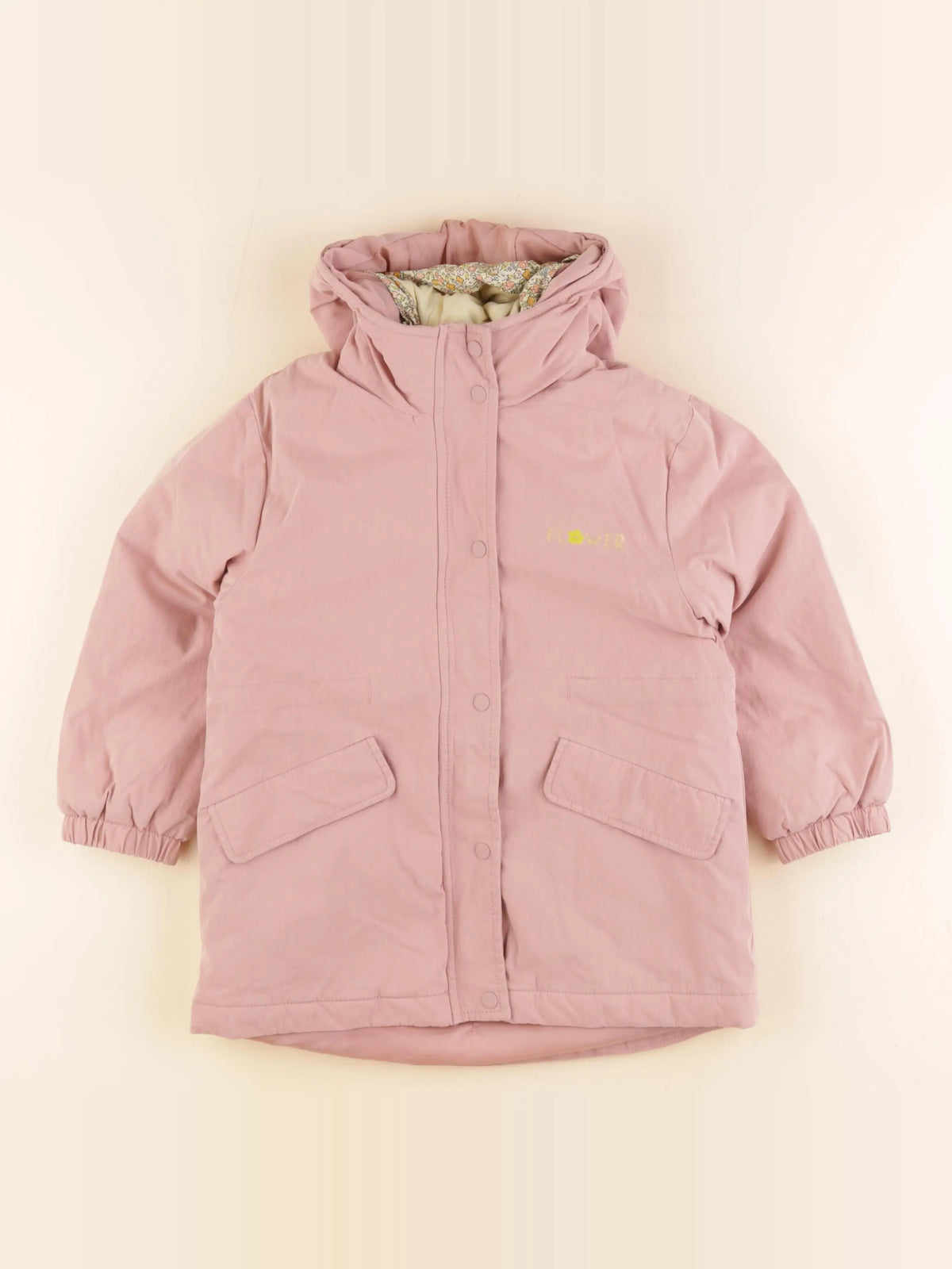 Vertbaudet - parka rose - 6 ans