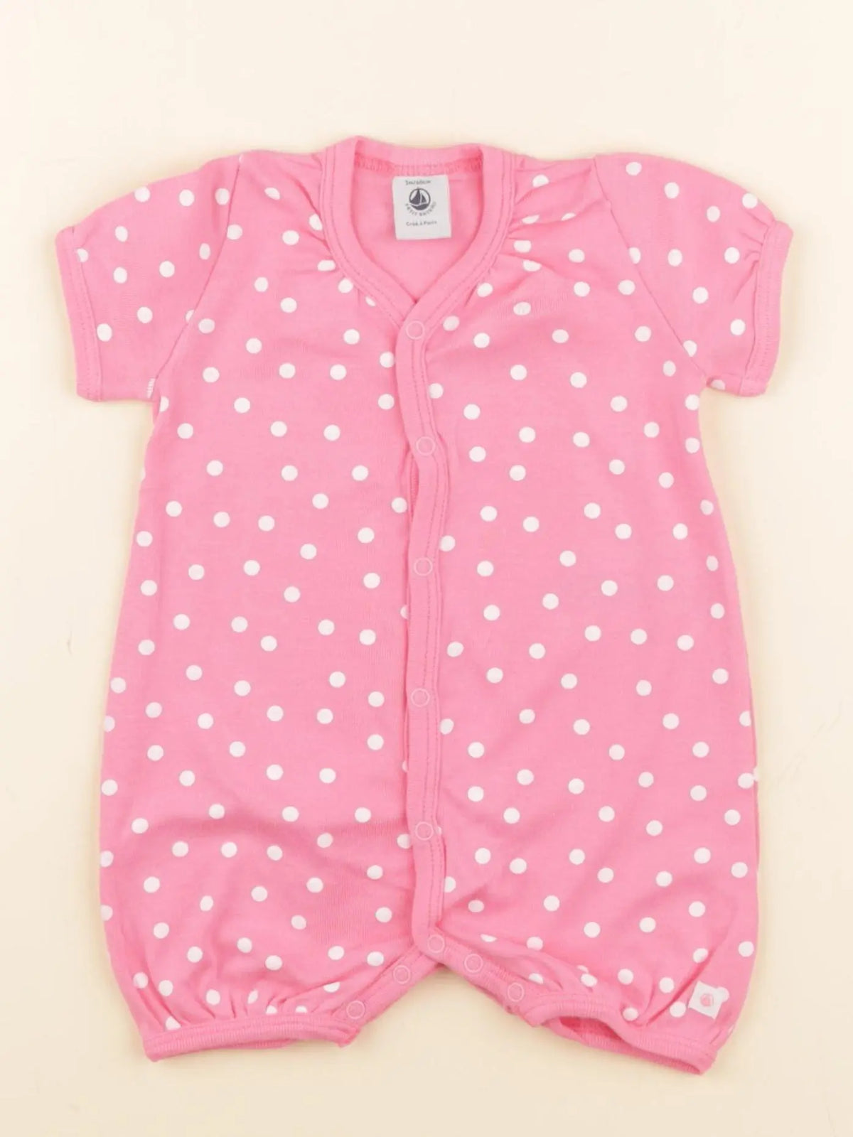 Petit Bateau - pyjama coton rose - 3 mois