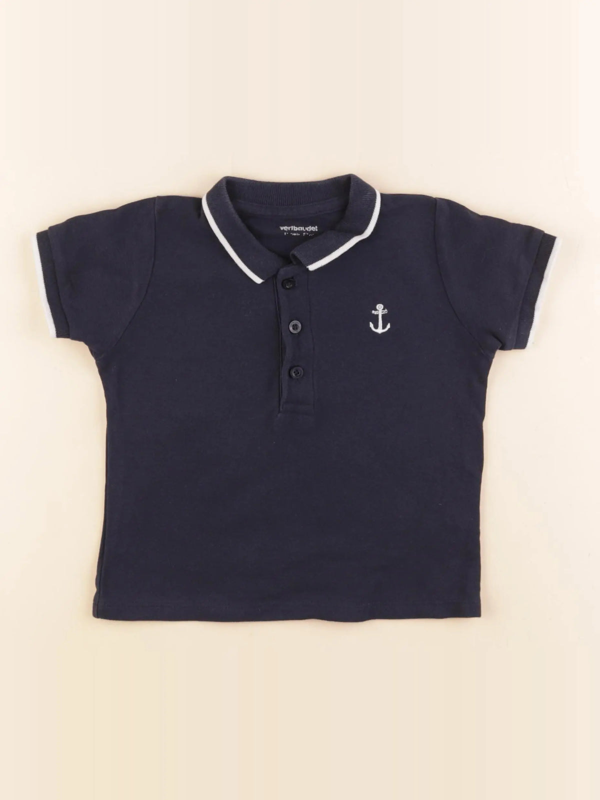 Vertbaudet - polo bleu - 3 ans