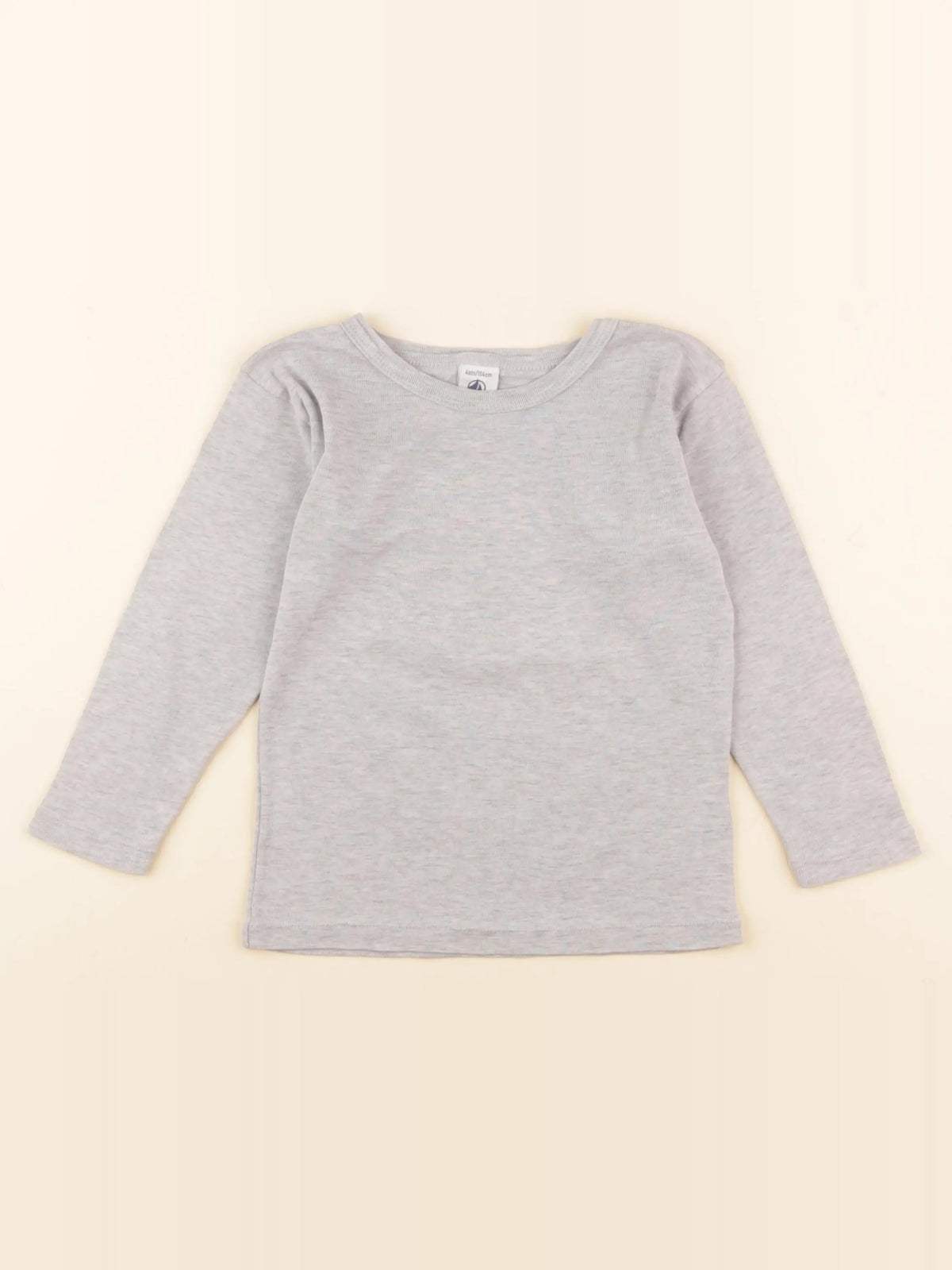Petit Bateau - maillot de corps gris - 4 ans