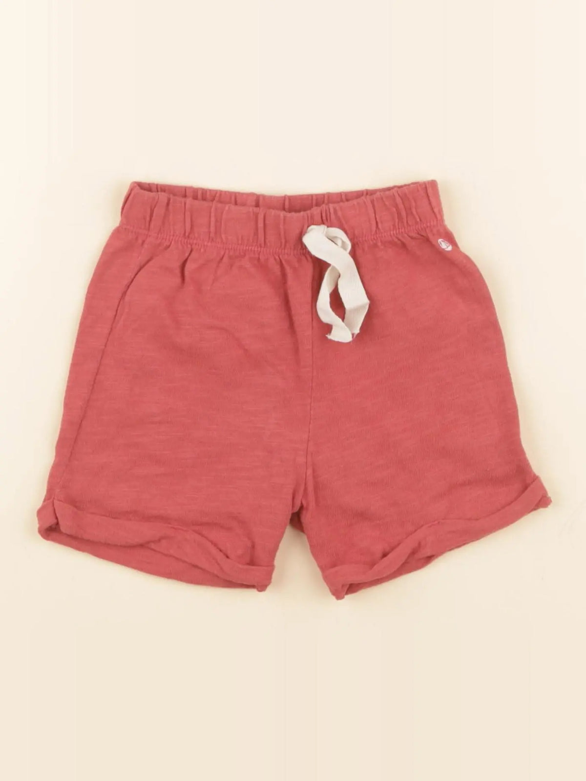 Petit Bateau - short rouge - 12 mois