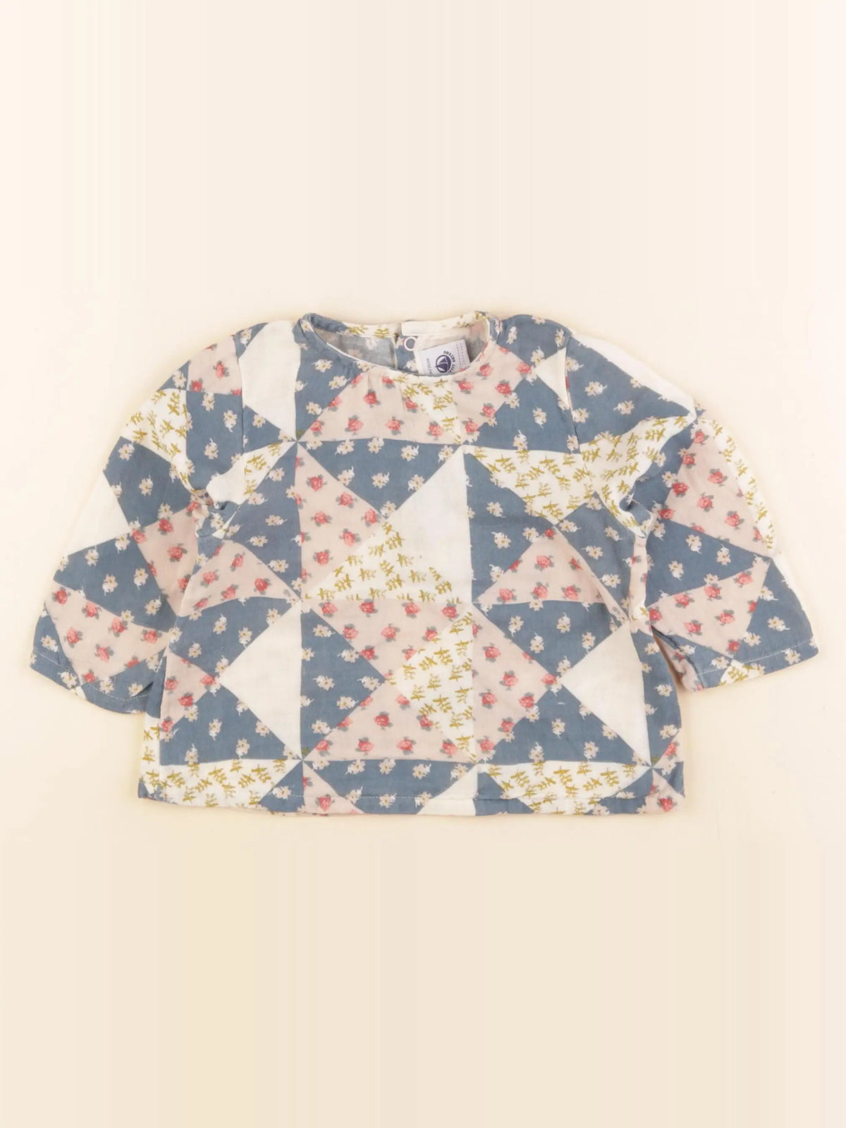 Petit Bateau - blouse beige - 12 mois