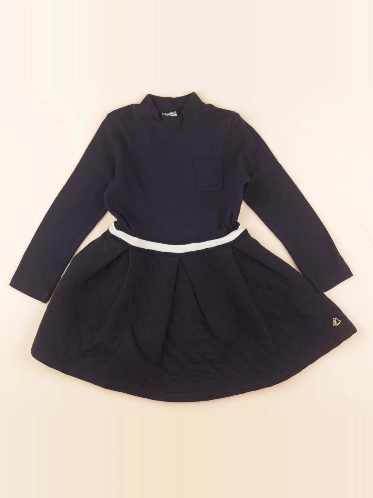 Petit Bateau - robe bleu - 4 ans