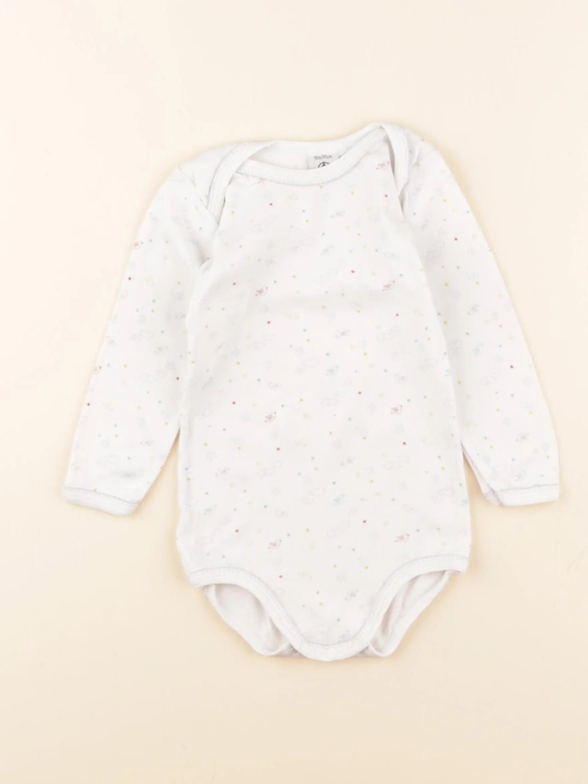 Petit Bateau - body blanc, multicolore - 18 mois