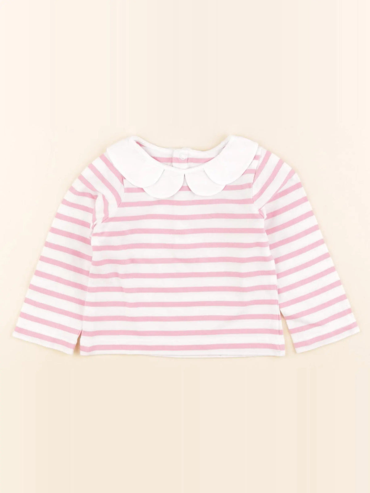 Jacadi - tee-shirt blanc, rose - 18 mois