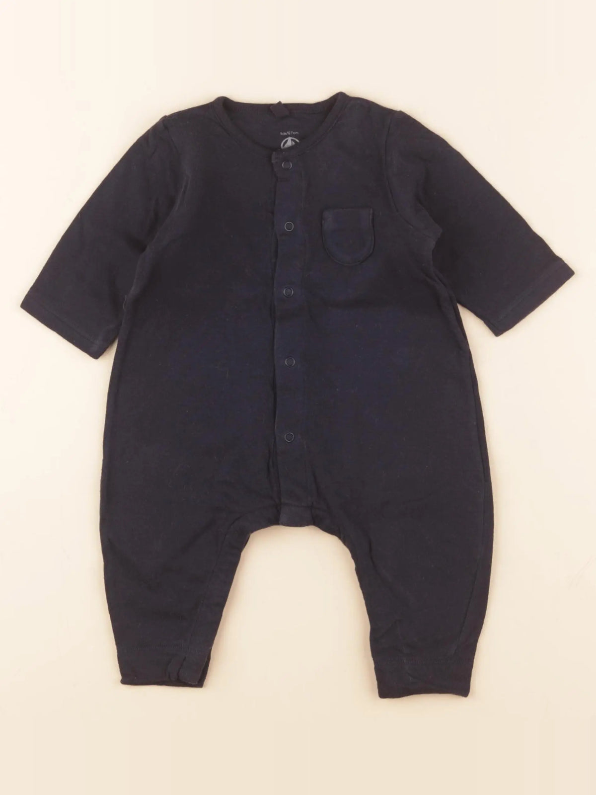 Petit Bateau - combinaison bleu - 6 mois