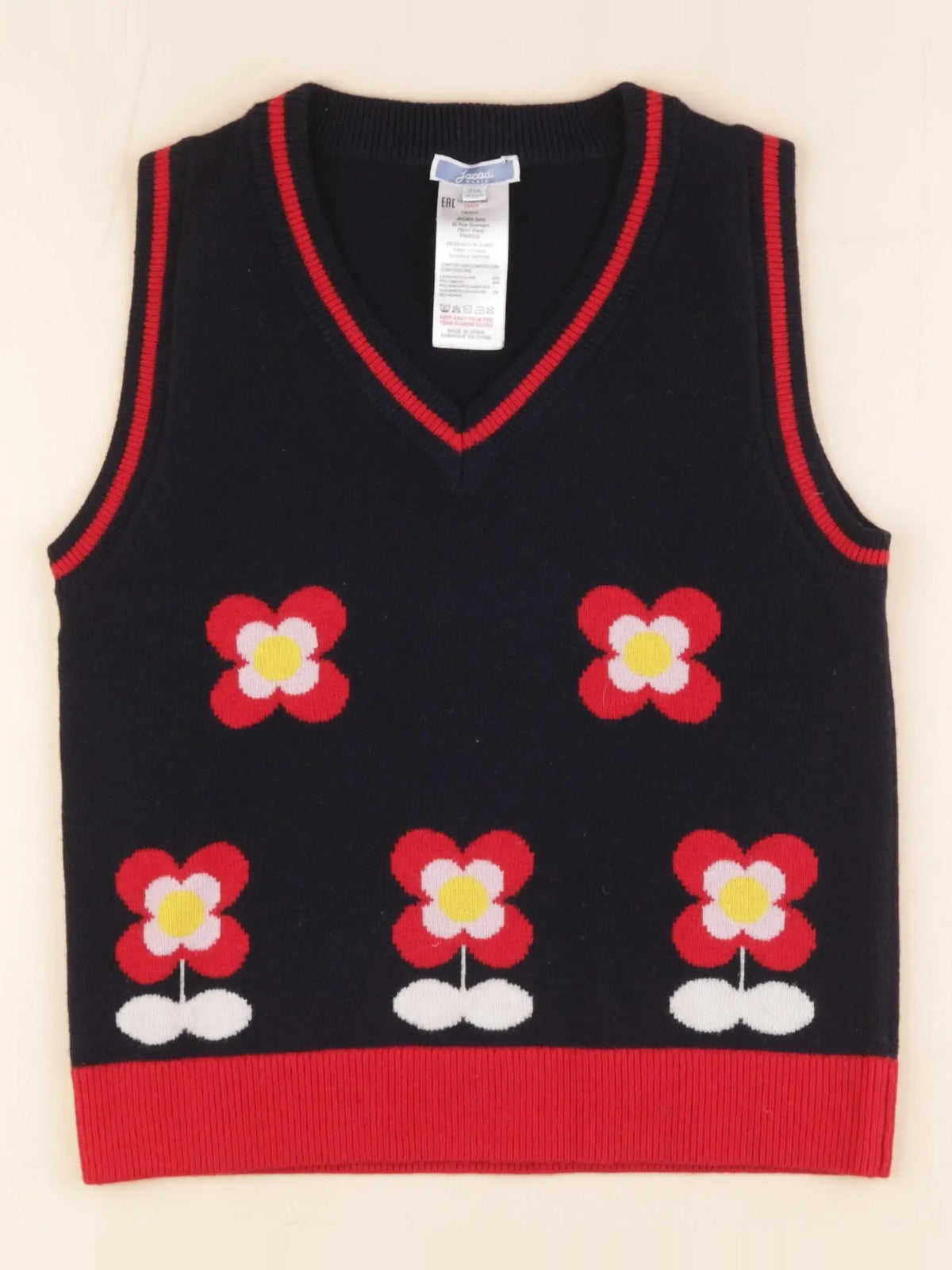 Jacadi - pull bleu - 10 ans