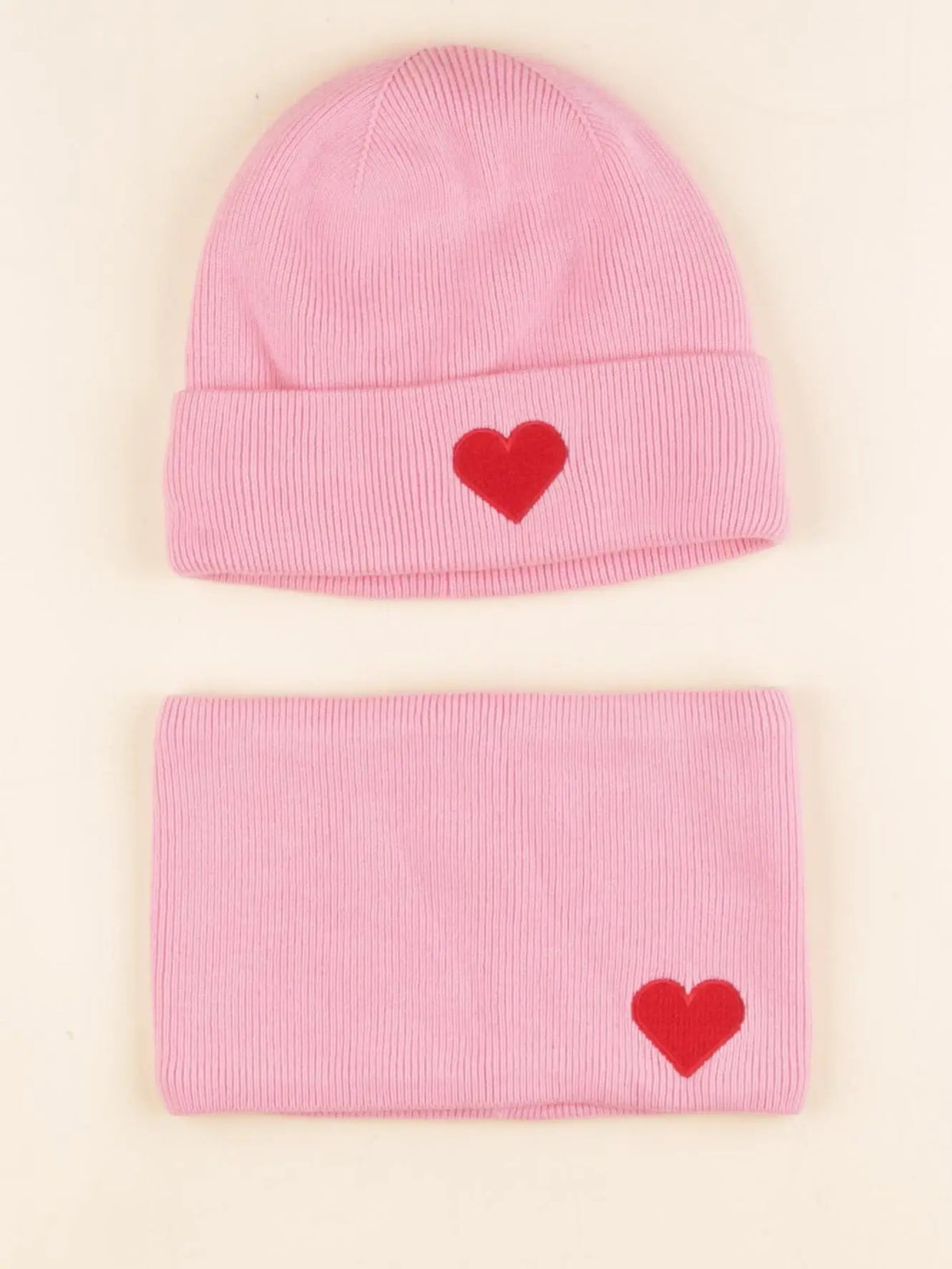 Jacadi - ensemble bonnet/tour de cou rose - 10/12 ans