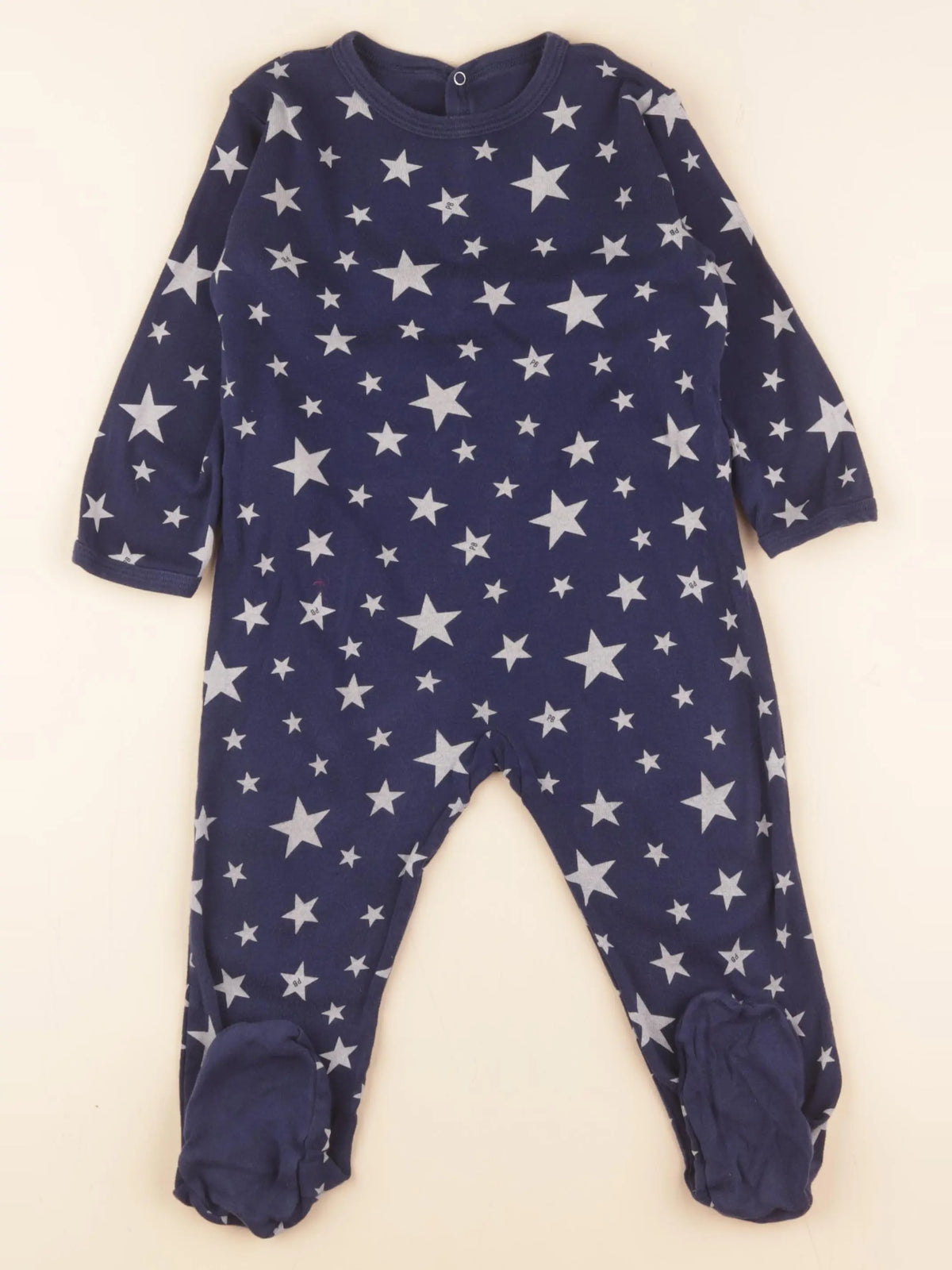 Petit Bateau - pyjama coton bleu - 24 mois