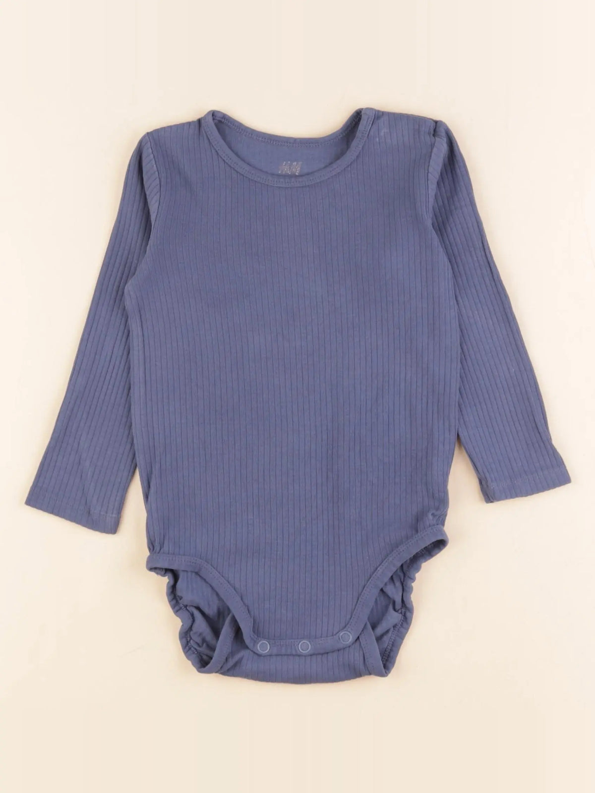 H&M - body bleu - 12/18 mois