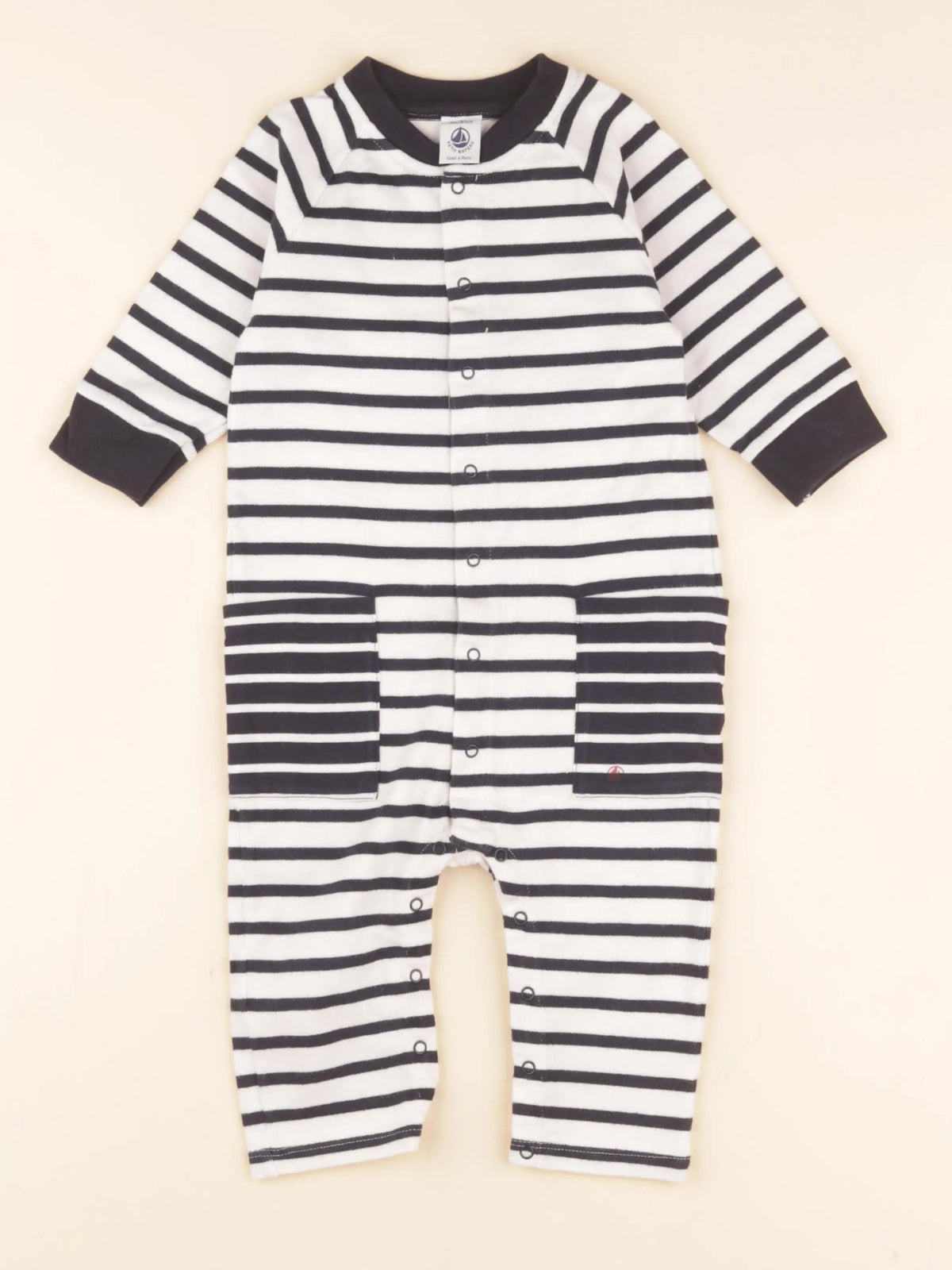Petit Bateau - combinaison bleu - 18 mois