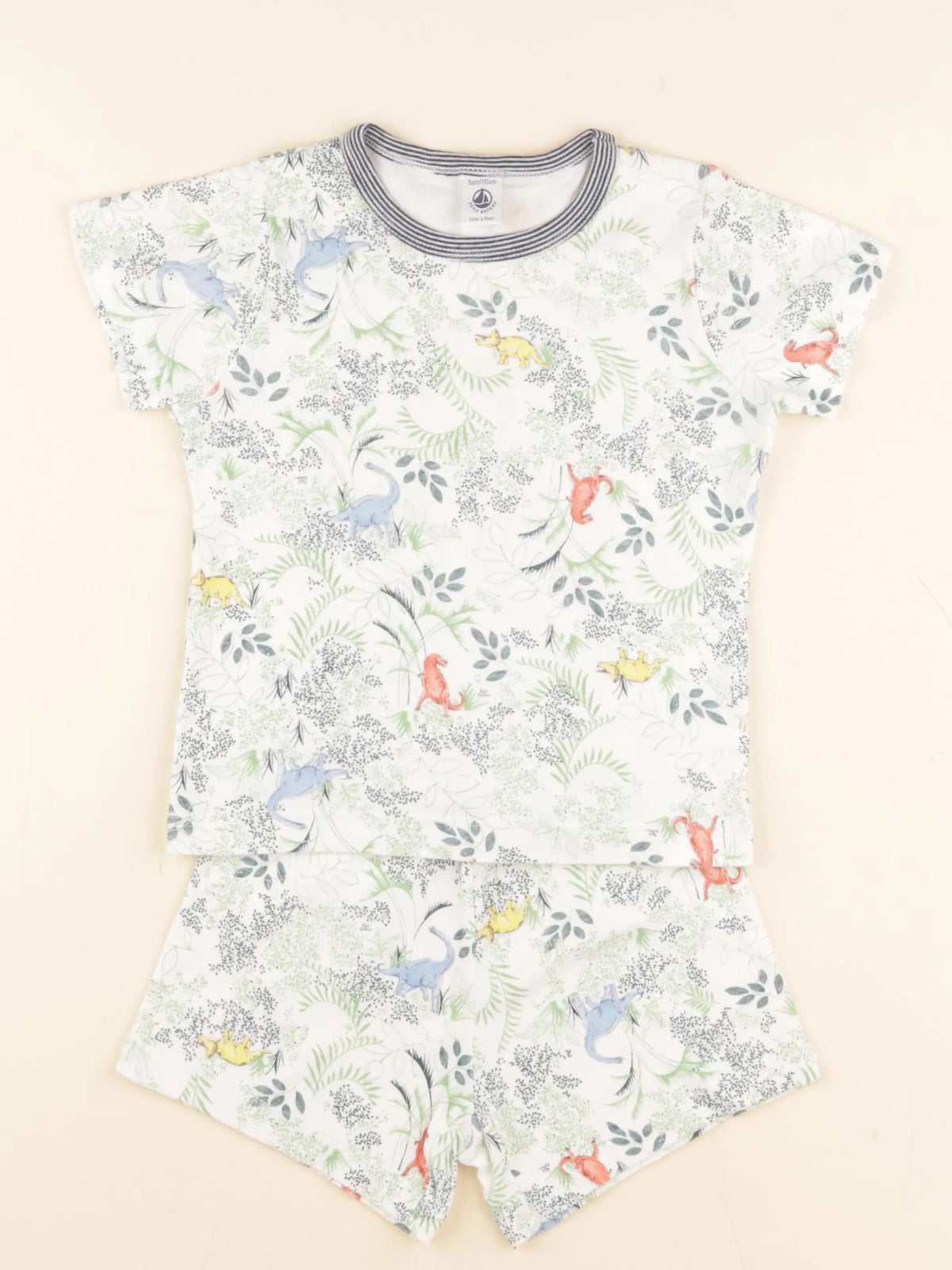 Petit Bateau - pyjama coton vert - 5 ans