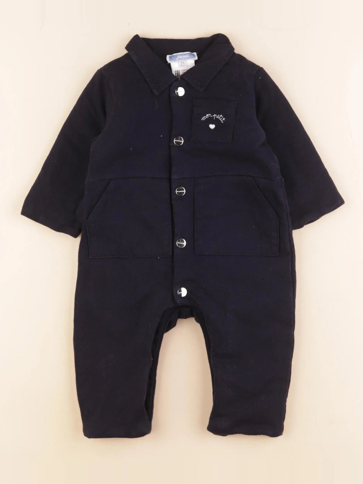 Jacadi - combinaison bleu - 6 mois