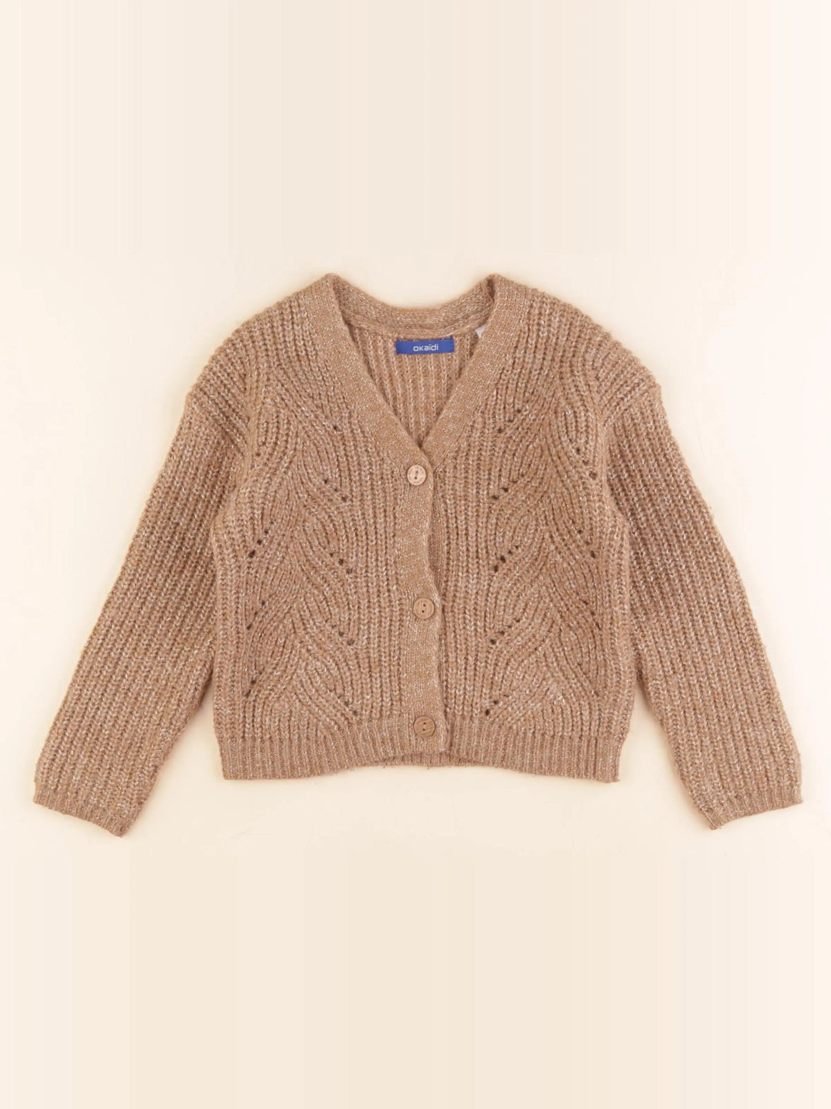 Okaidi - gilet marron - 4 ans