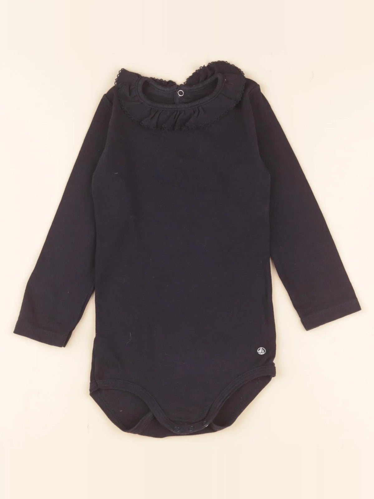 Petit Bateau - body à col bleu - 24 mois