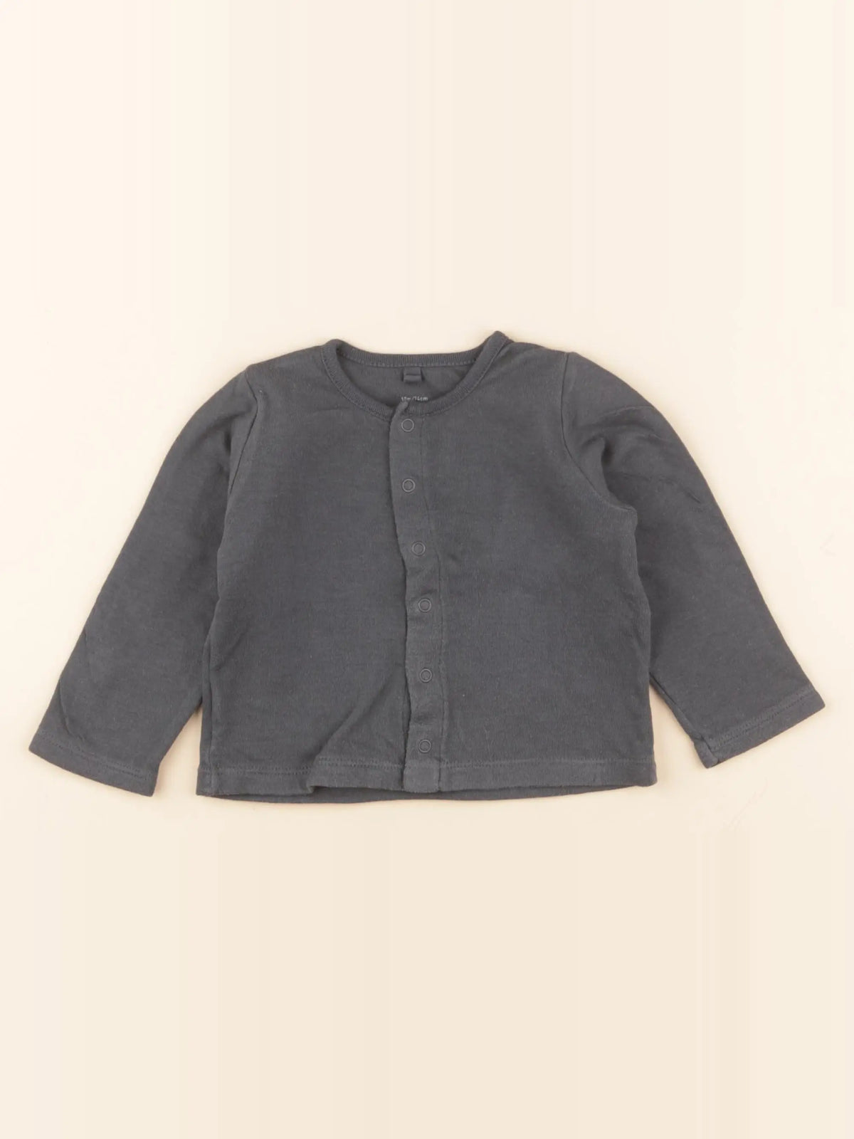 Petit Bateau - tee-shirt gris - 12 mois