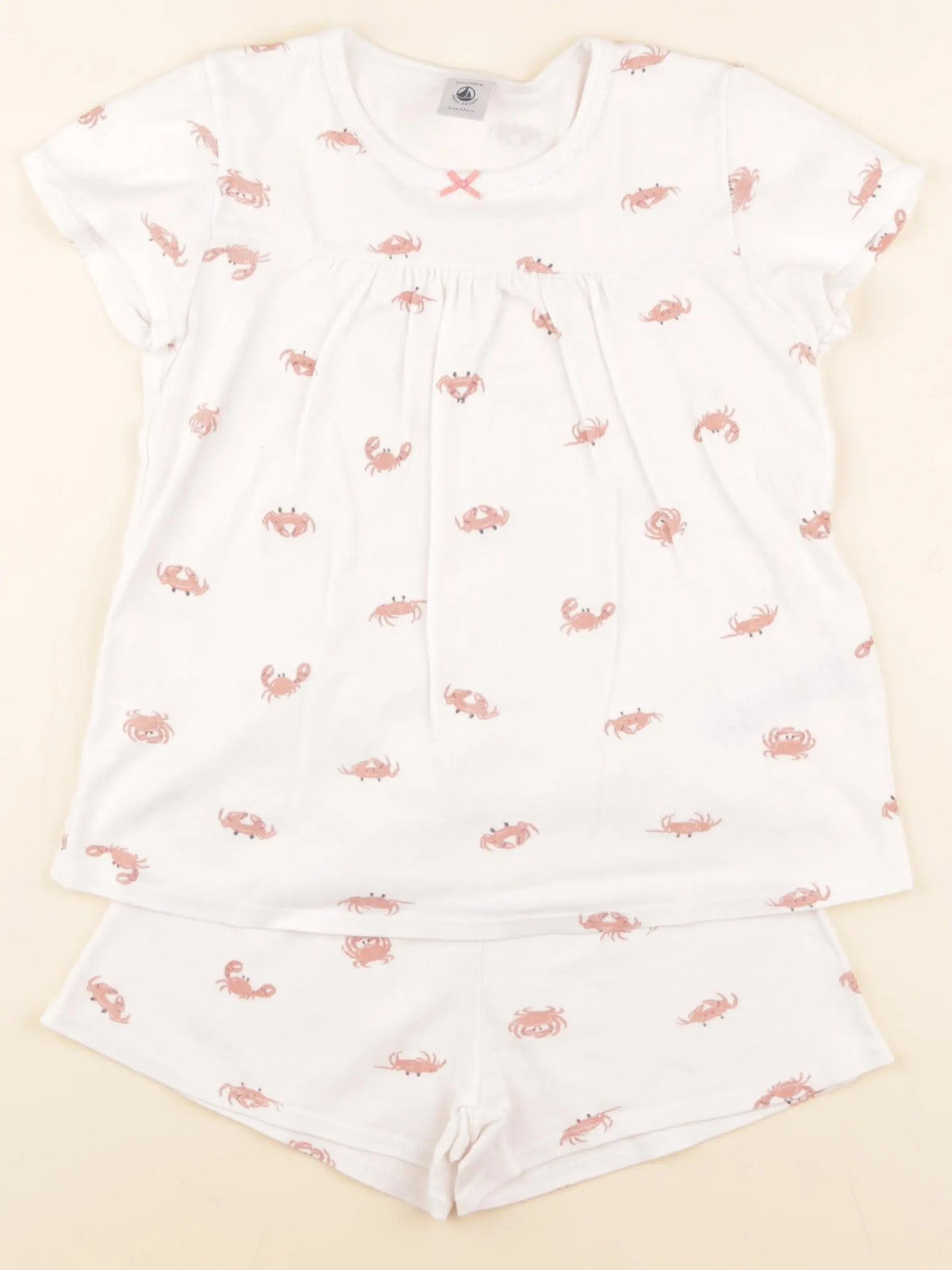Petit Bateau - pyjama coton blanc - 6 ans
