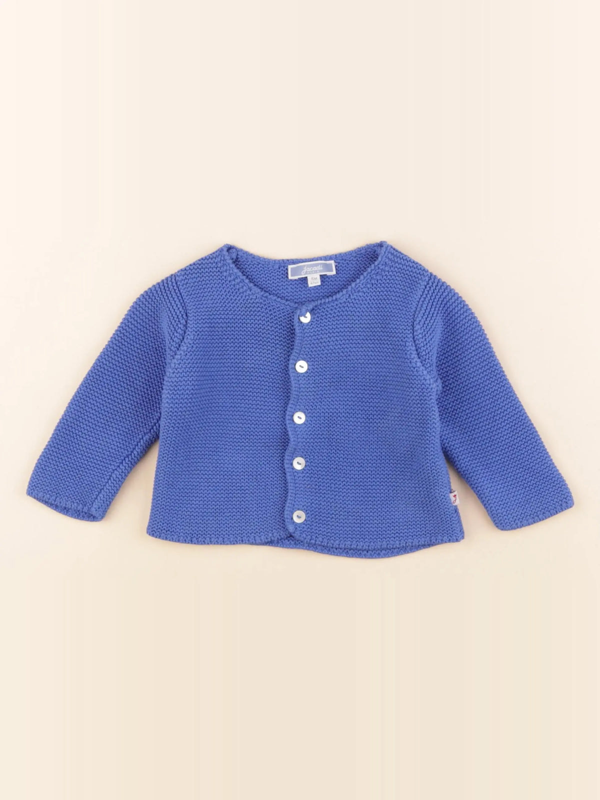 Jacadi - gilet bleu - 6 mois