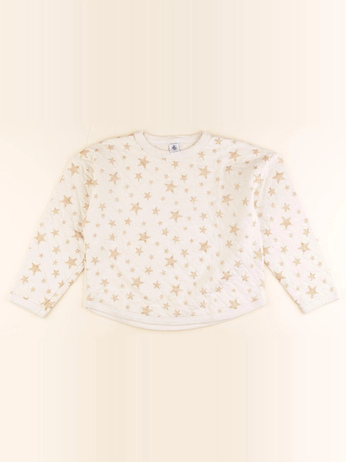 Petit Bateau - sweat beige, or - 10 ans