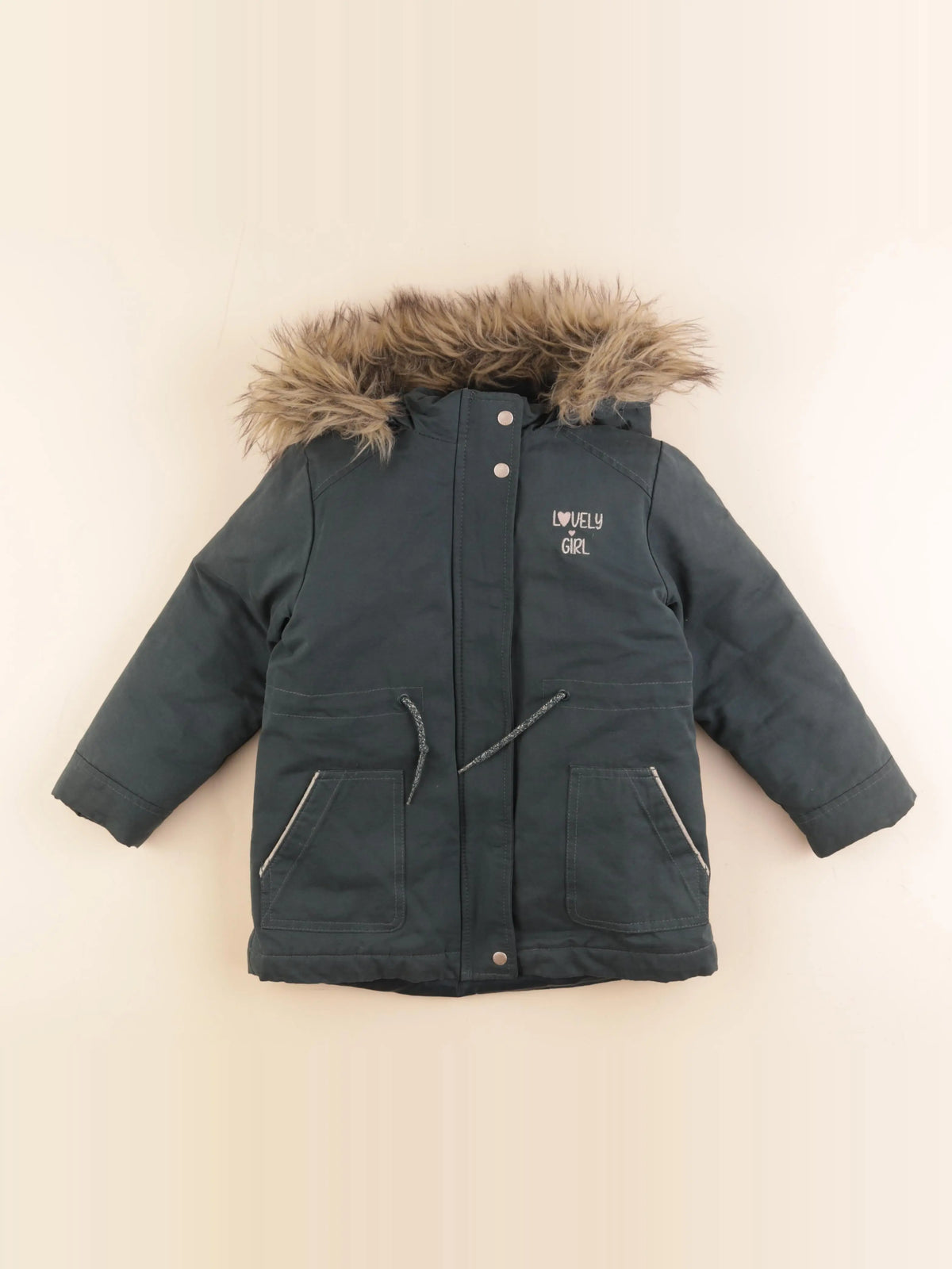 Vertbaudet - parka vert - 5 ans